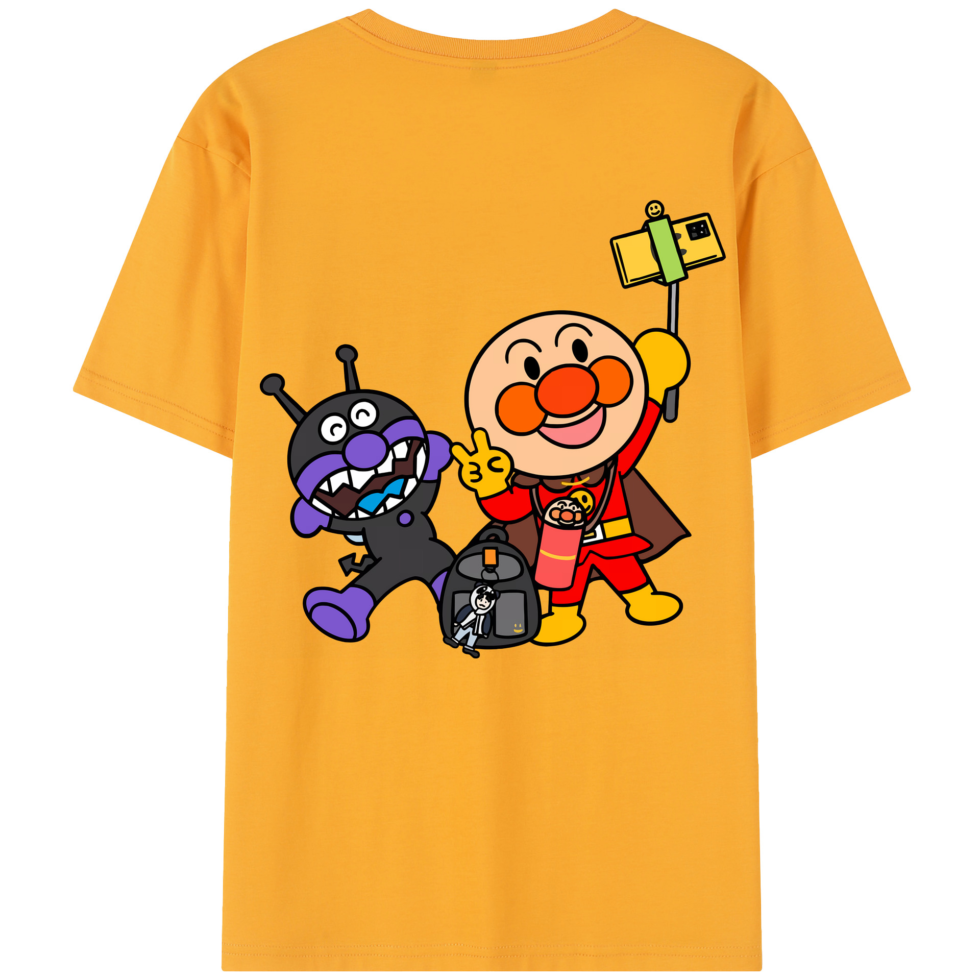 （画像用） アンパンマン Anpanman レディース半袖Tシャツ(バックプリント)