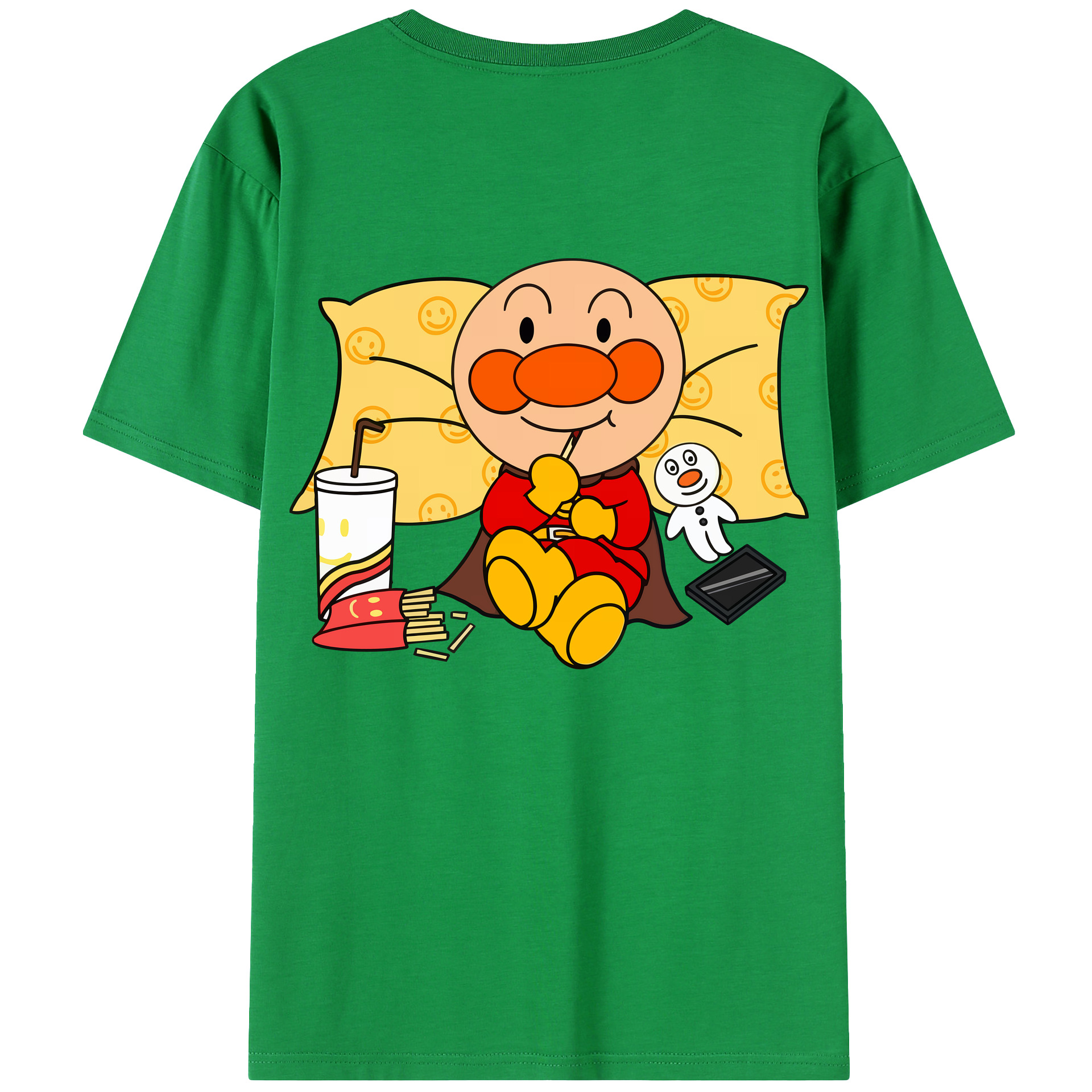 （画像用） アンパンマン Anpanman レディース半袖Tシャツ(バックプリント)