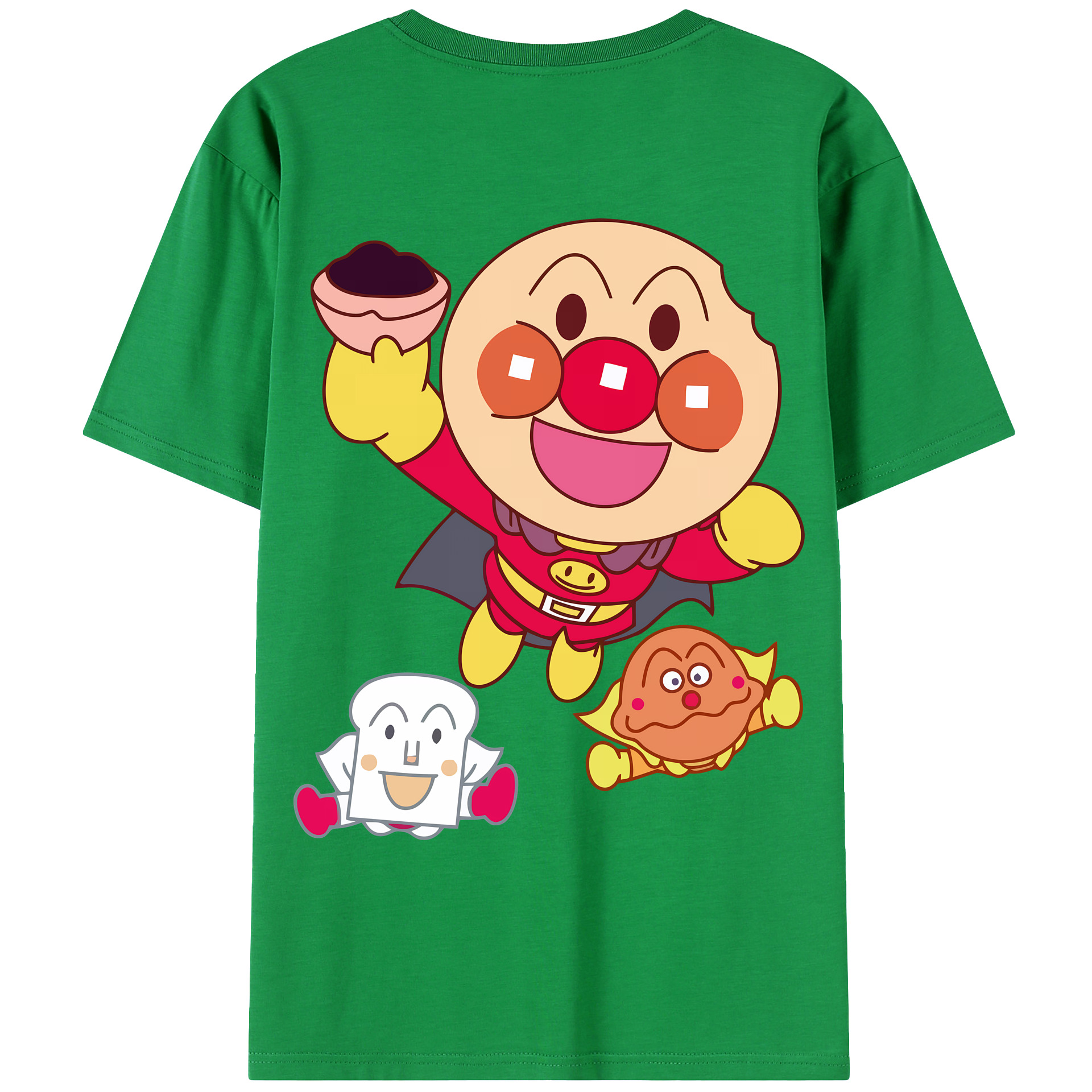 （画像用） アンパンマン Anpanman レディース半袖Tシャツ(バックプリント)