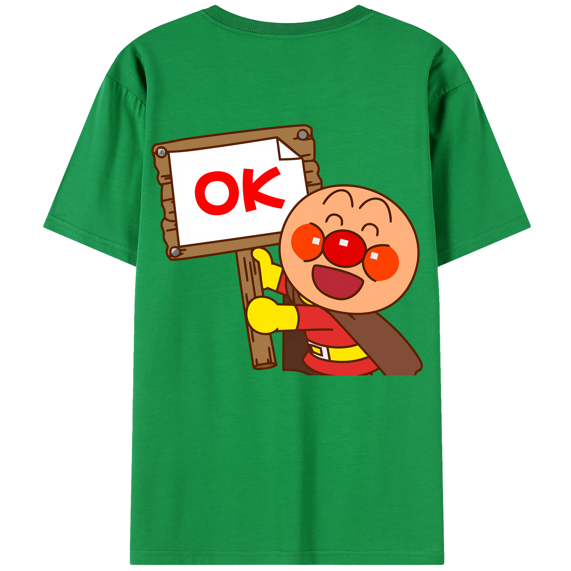 （画像用） アンパンマン Anpanman レディース半袖Tシャツ(バックプリント)