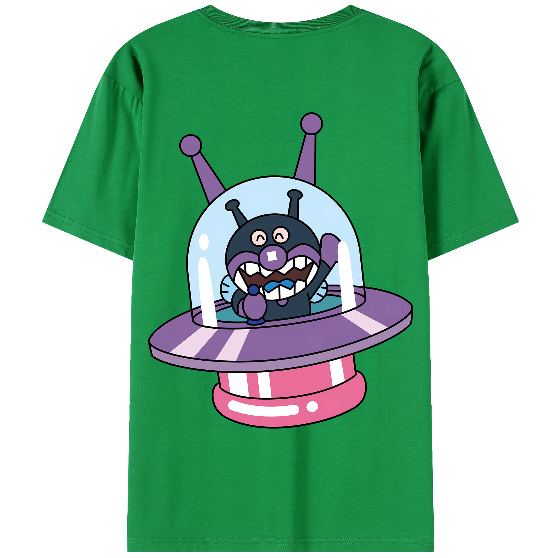 （画像用） アンパンマン Anpanman レディース半袖Tシャツ(バックプリント)