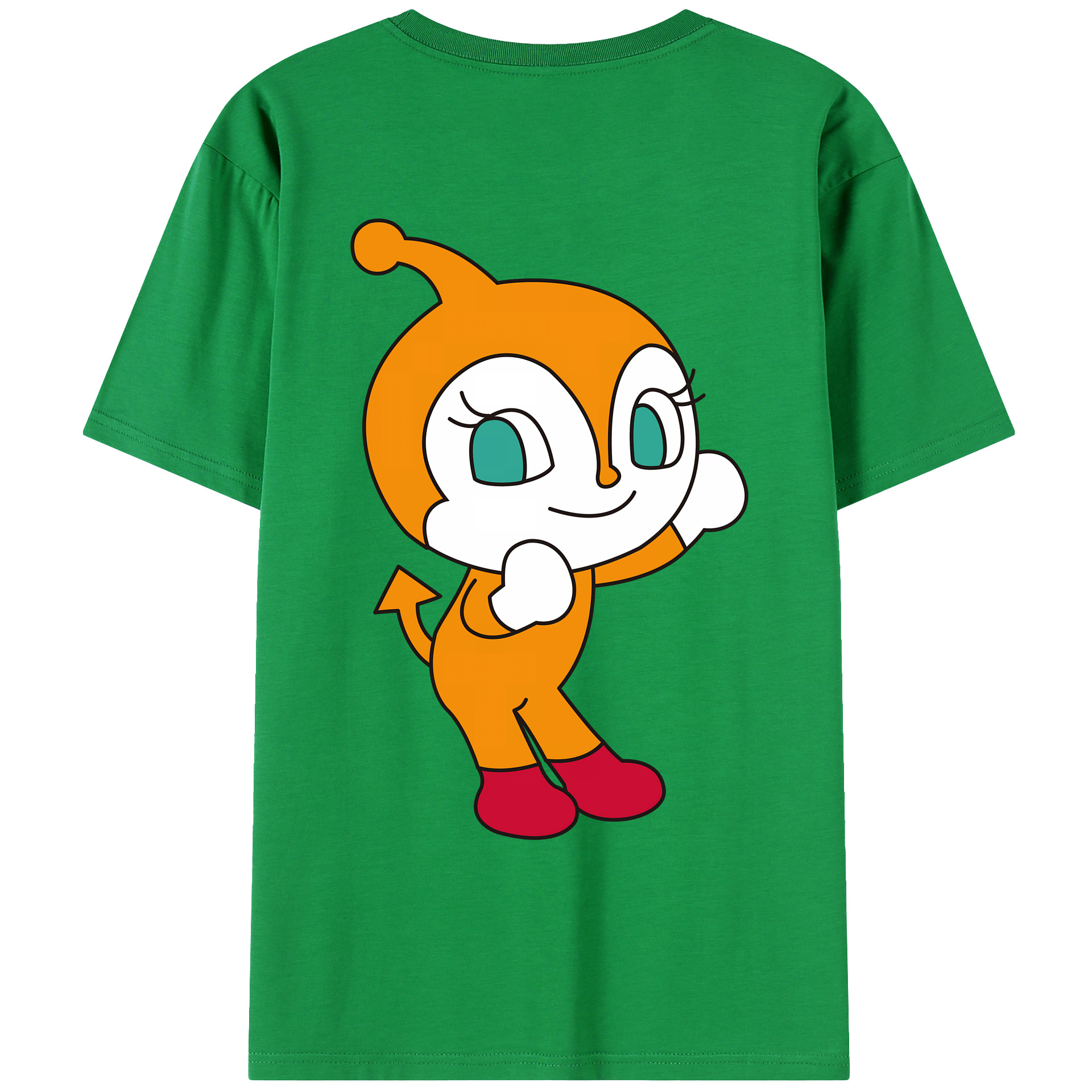 （画像用） アンパンマン Anpanman レディース半袖Tシャツ(バックプリント)