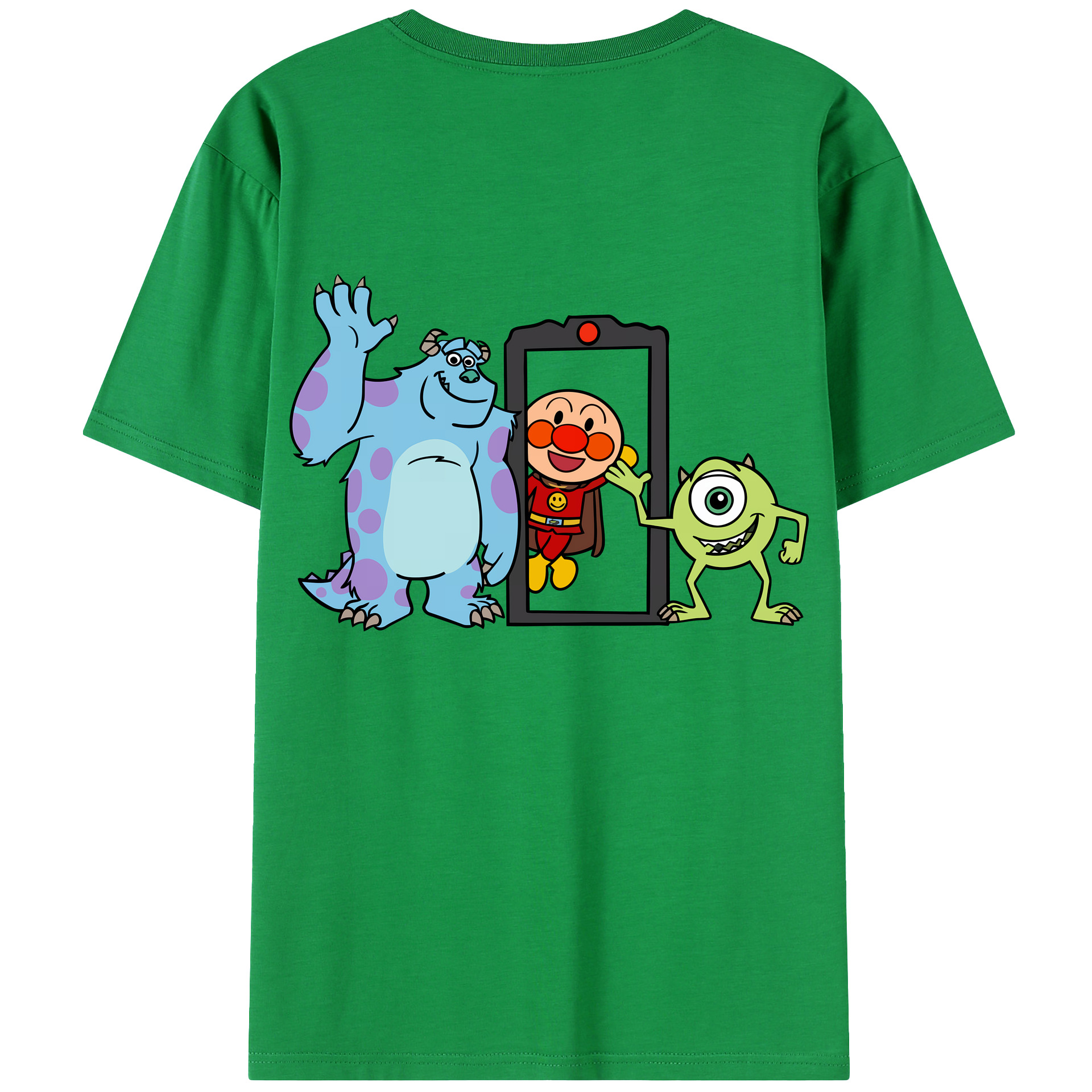 （画像用） アンパンマン Anpanman レディース半袖Tシャツ(バックプリント)