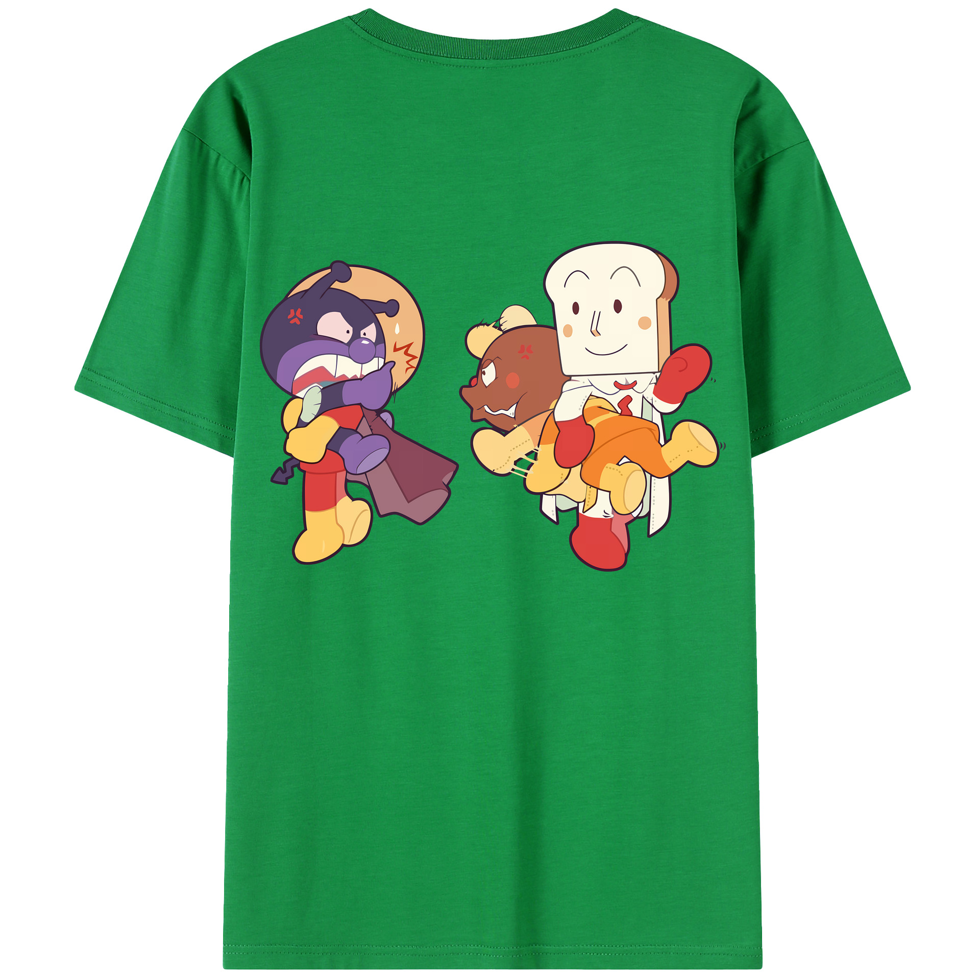 （画像用） アンパンマン Anpanman レディース半袖Tシャツ(バックプリント)