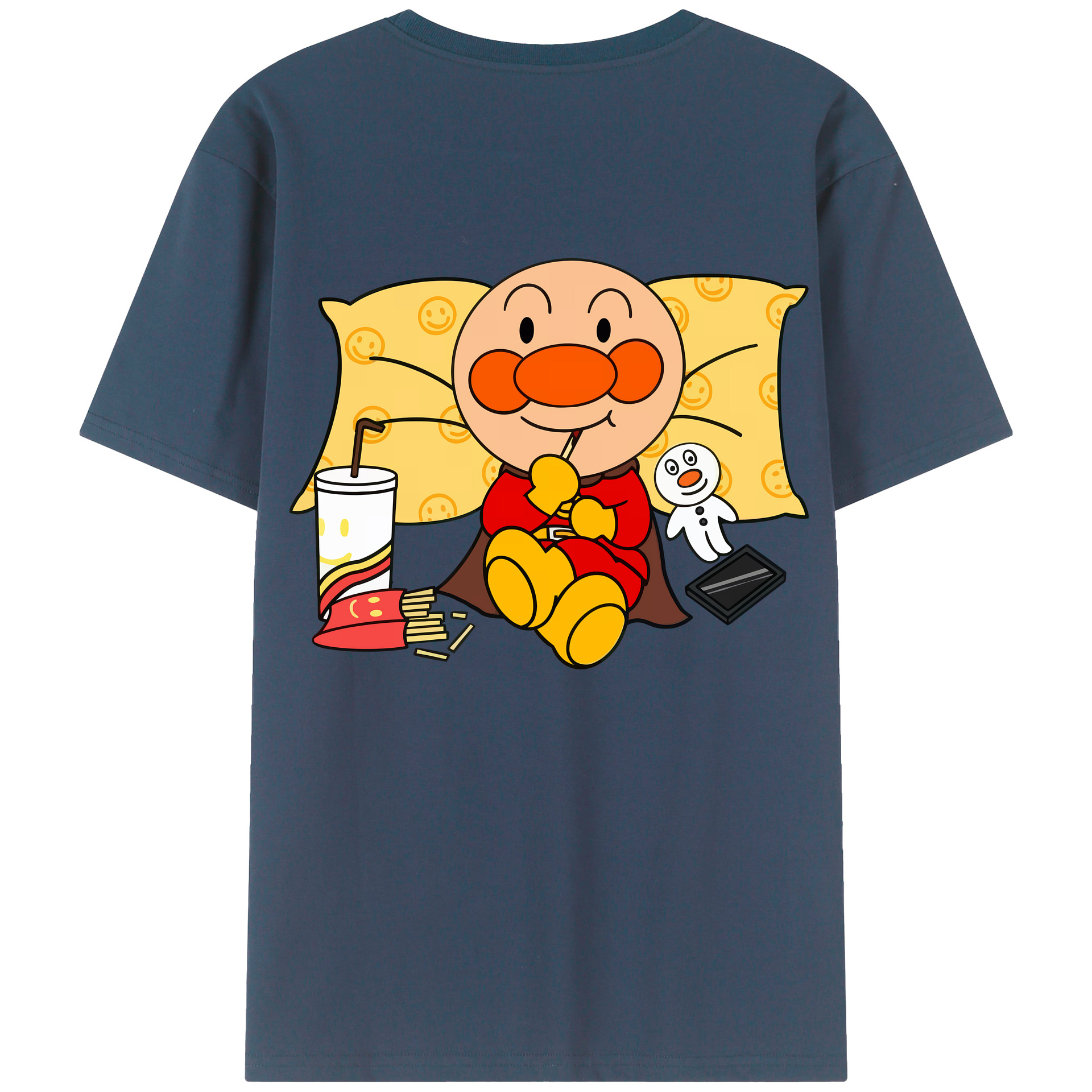 （画像用） アンパンマン Anpanman レディース半袖Tシャツ(バックプリント)