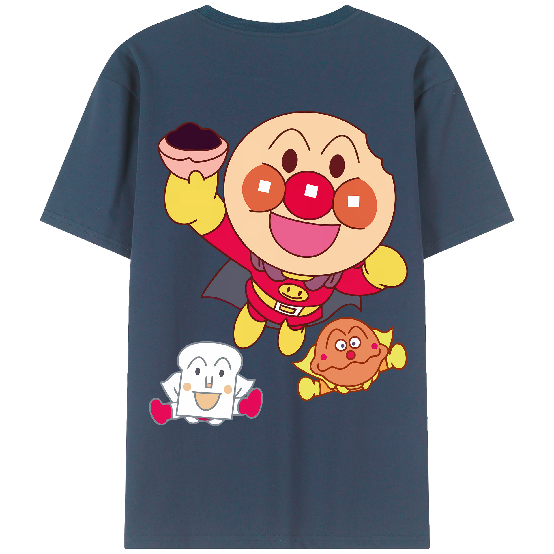 （画像用） アンパンマン Anpanman レディース半袖Tシャツ(バックプリント)