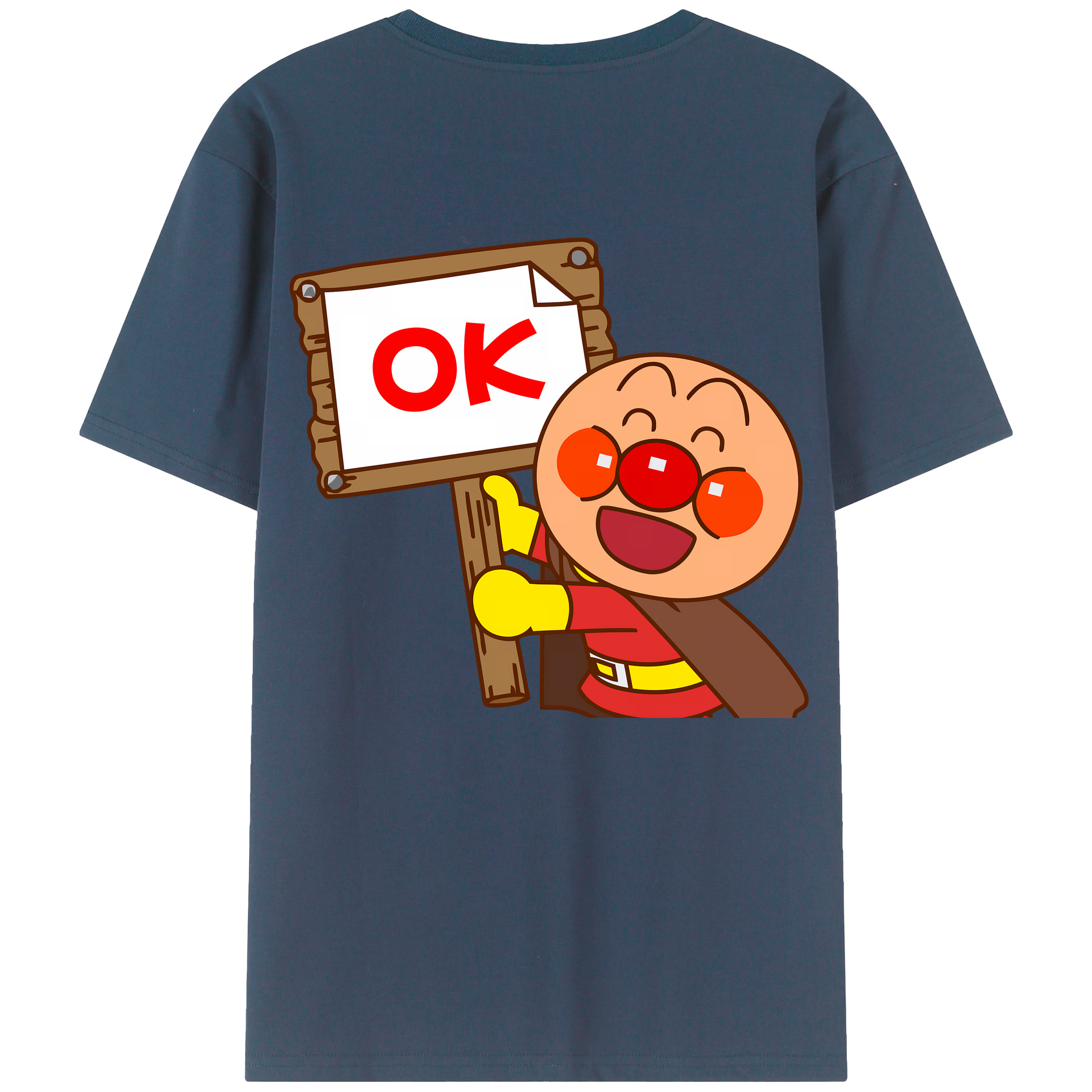 （画像用） アンパンマン Anpanman レディース半袖Tシャツ(バックプリント)