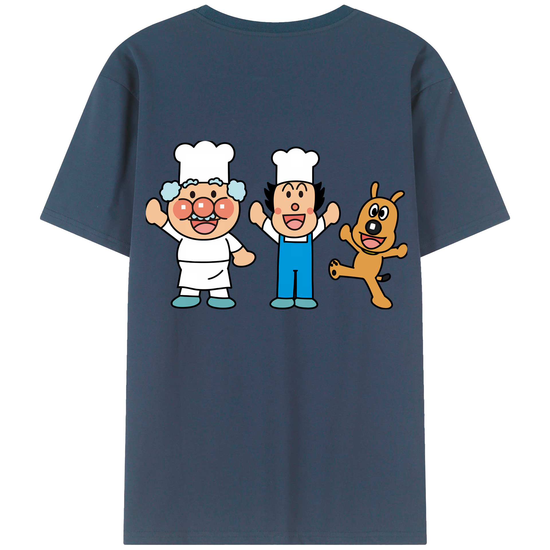 （画像用） アンパンマン Anpanman レディース半袖Tシャツ(バックプリント)