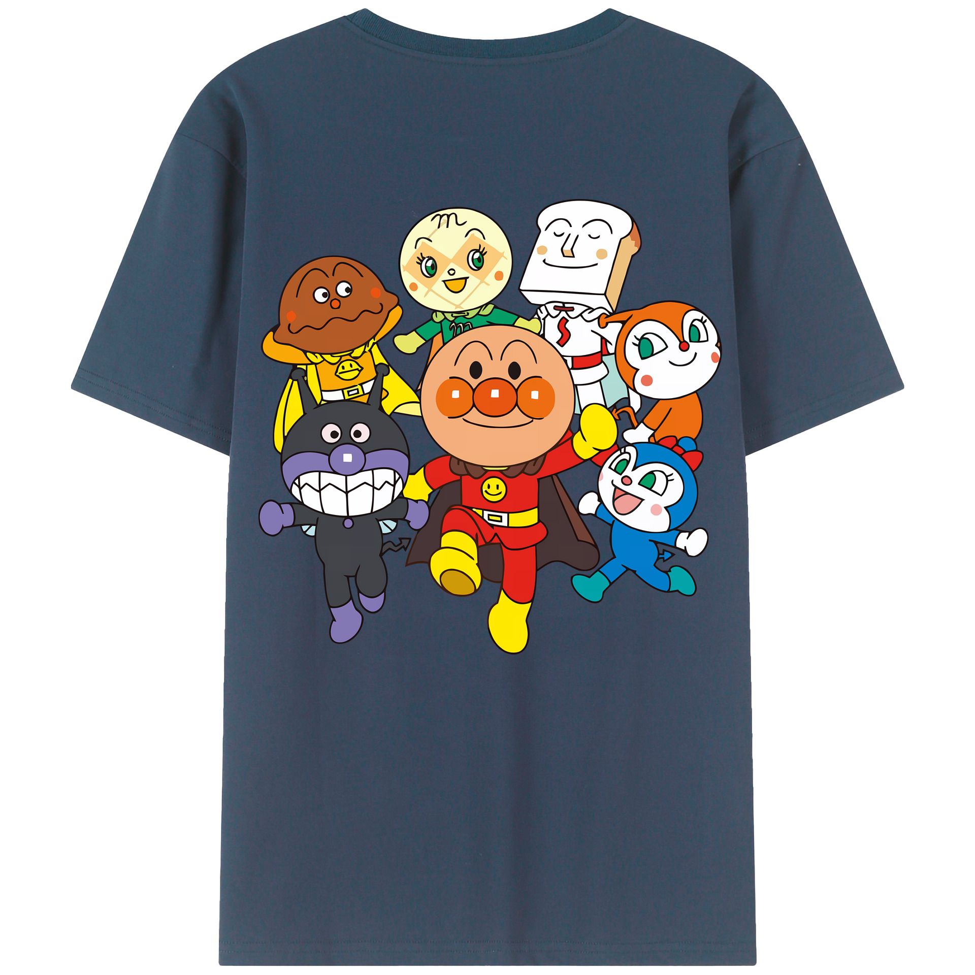 （画像用） アンパンマン Anpanman レディース半袖Tシャツ(バックプリント)