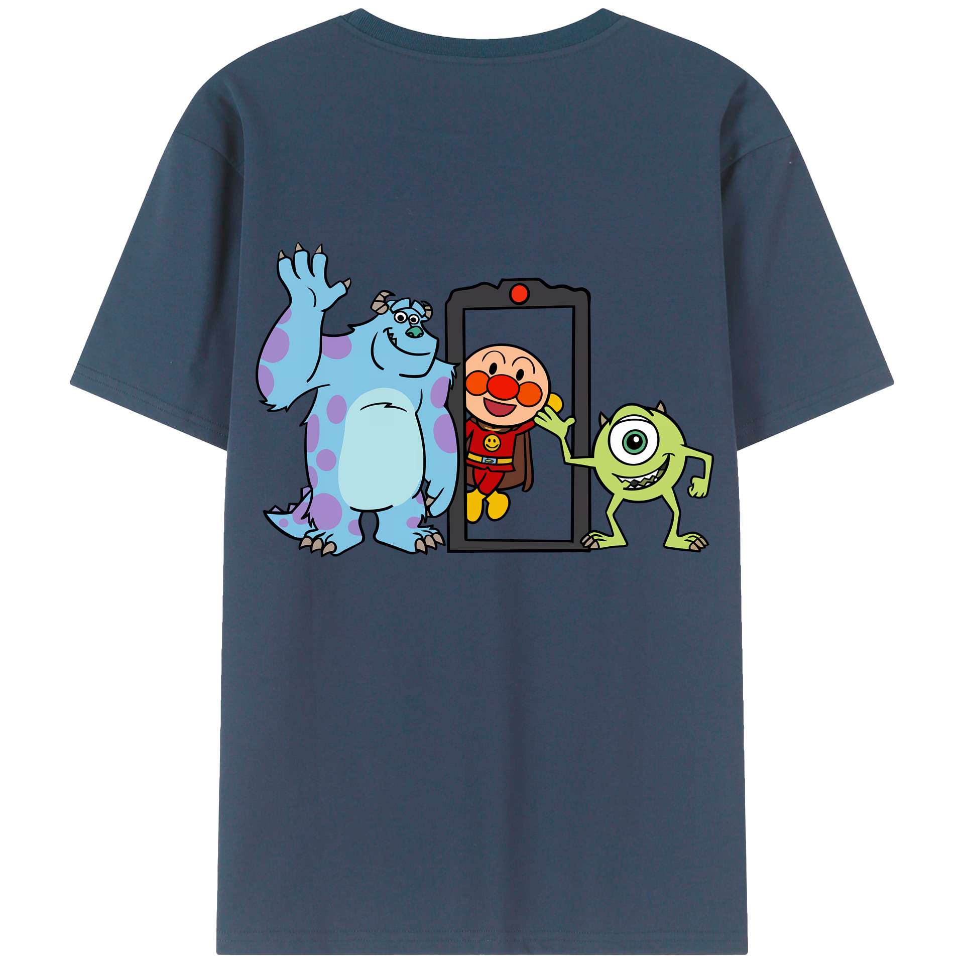 （画像用） アンパンマン Anpanman レディース半袖Tシャツ(バックプリント)