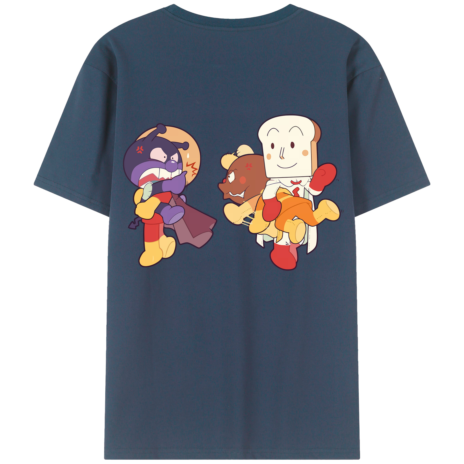 （画像用） アンパンマン Anpanman レディース半袖Tシャツ(バックプリント)