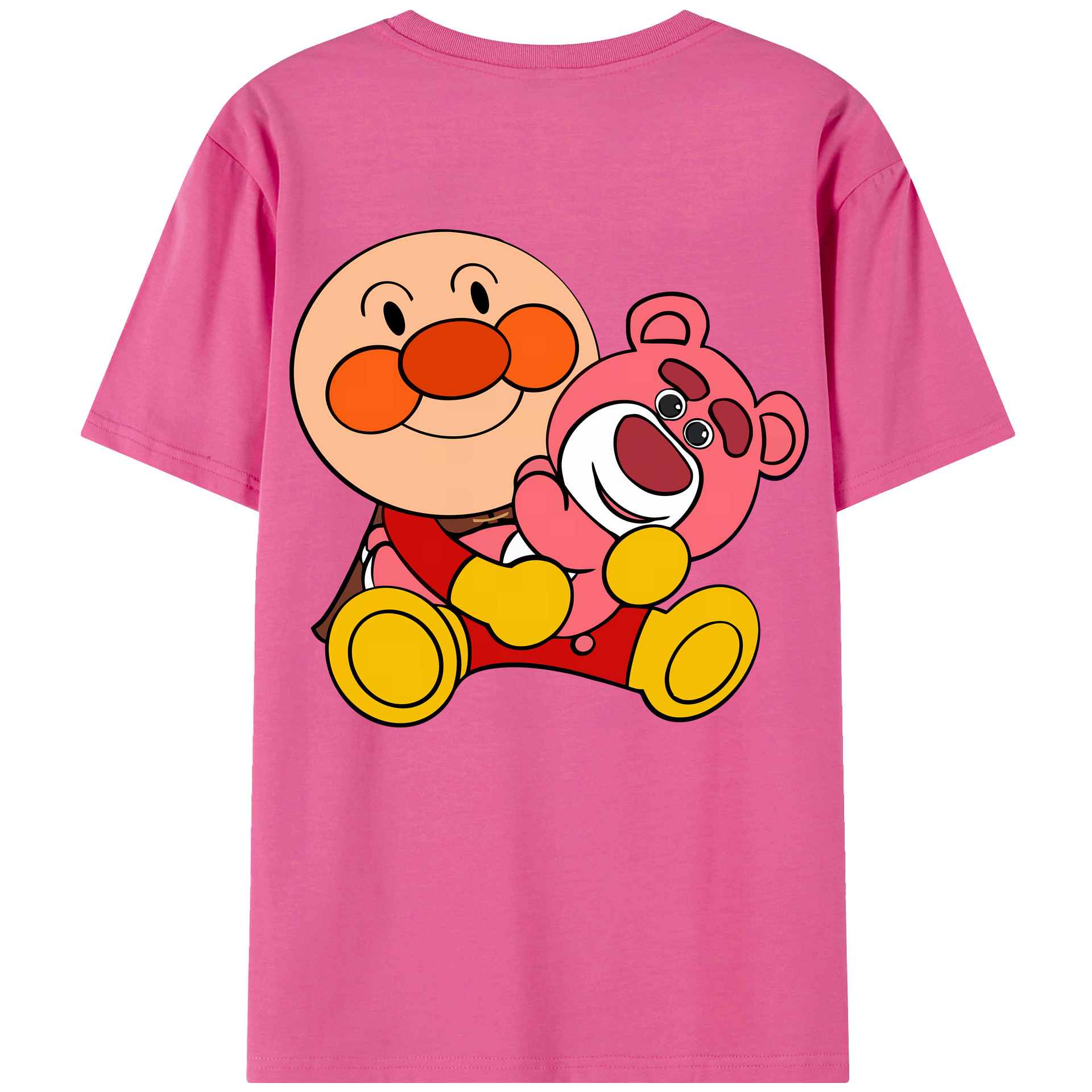 （画像用） アンパンマン Anpanman レディース半袖Tシャツ(バックプリント)