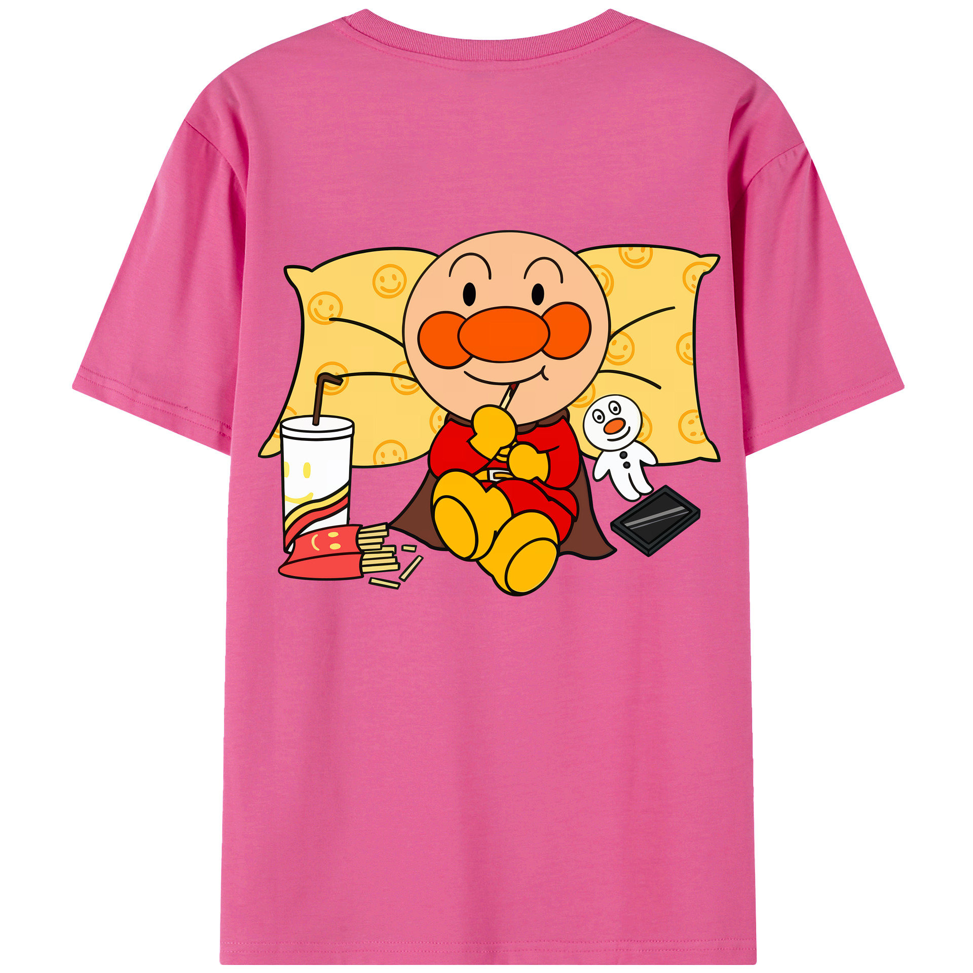 （画像用） アンパンマン Anpanman レディース半袖Tシャツ(バックプリント)