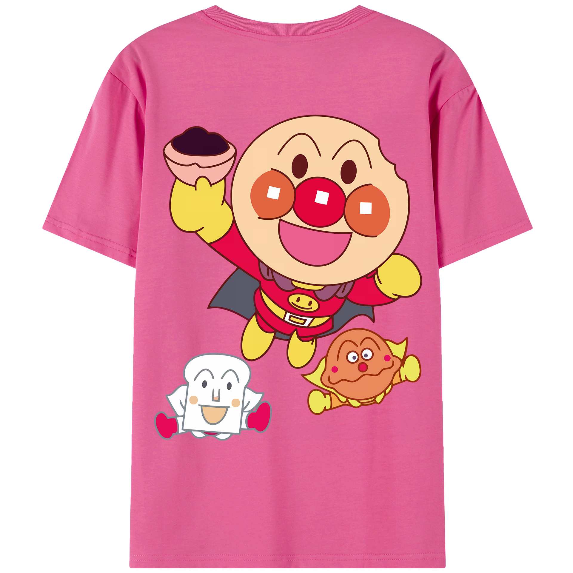 （画像用） アンパンマン Anpanman レディース半袖Tシャツ(バックプリント)