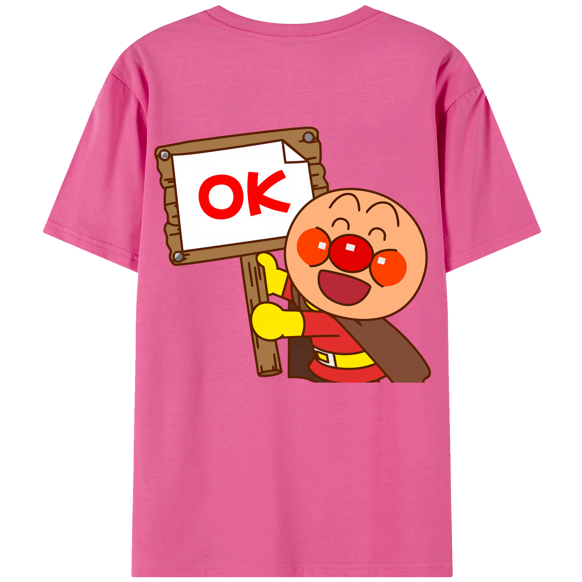 （画像用） アンパンマン Anpanman レディース半袖Tシャツ(バックプリント)