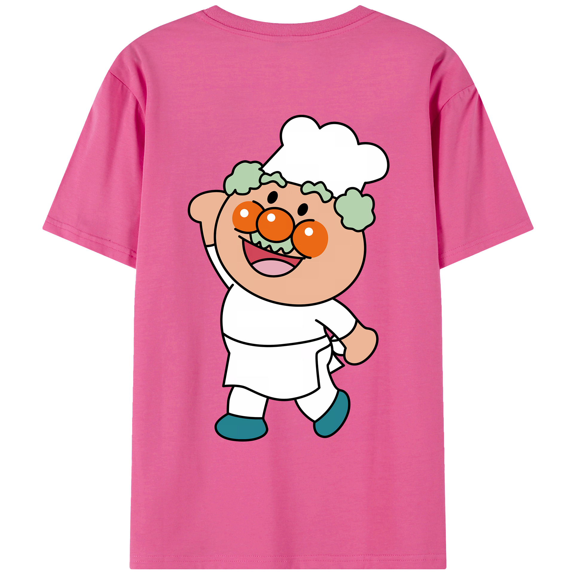 （画像用） アンパンマン Anpanman レディース半袖Tシャツ(バックプリント)