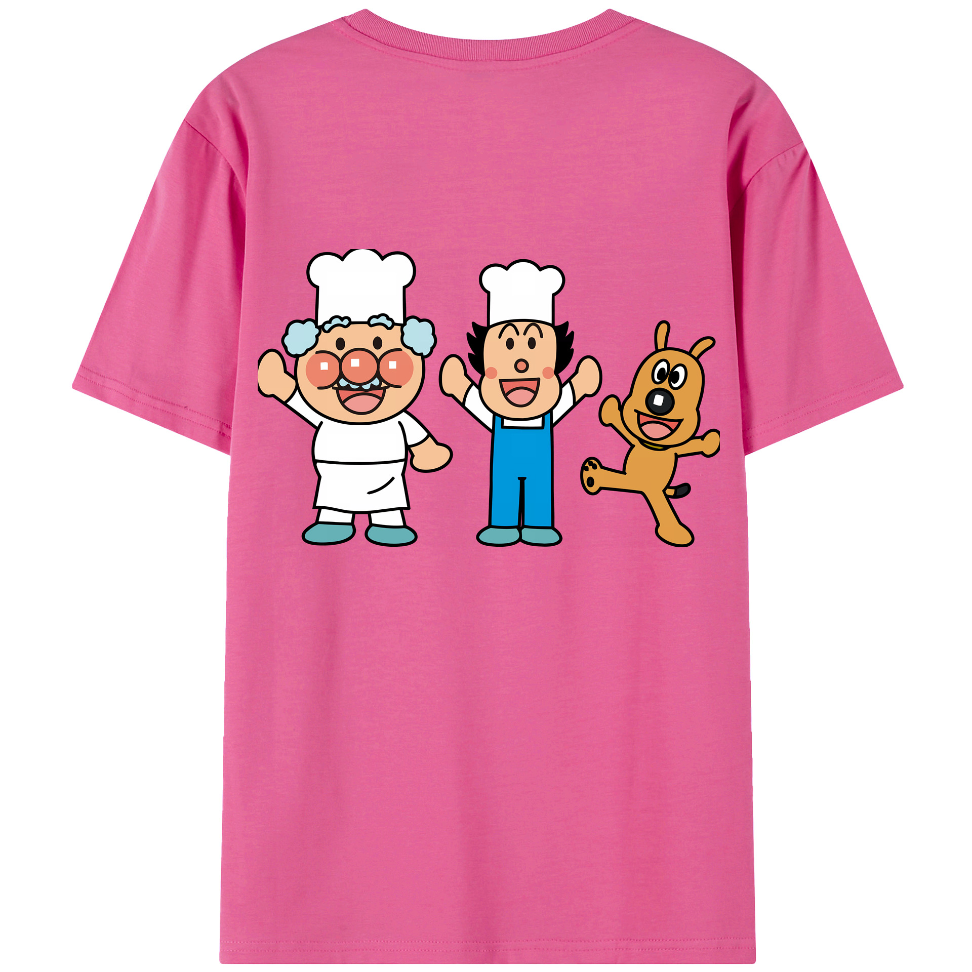 （画像用） アンパンマン Anpanman レディース半袖Tシャツ(バックプリント)