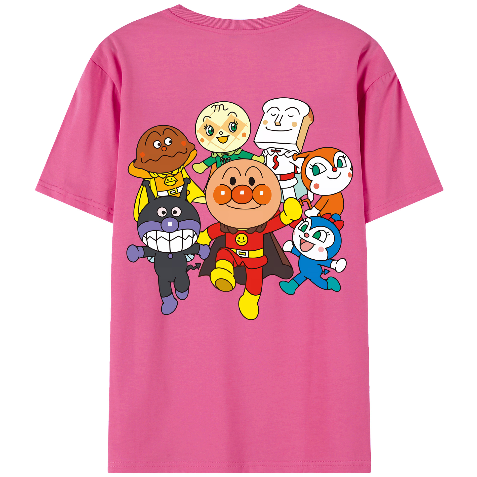 （画像用） アンパンマン Anpanman レディース半袖Tシャツ(バックプリント)