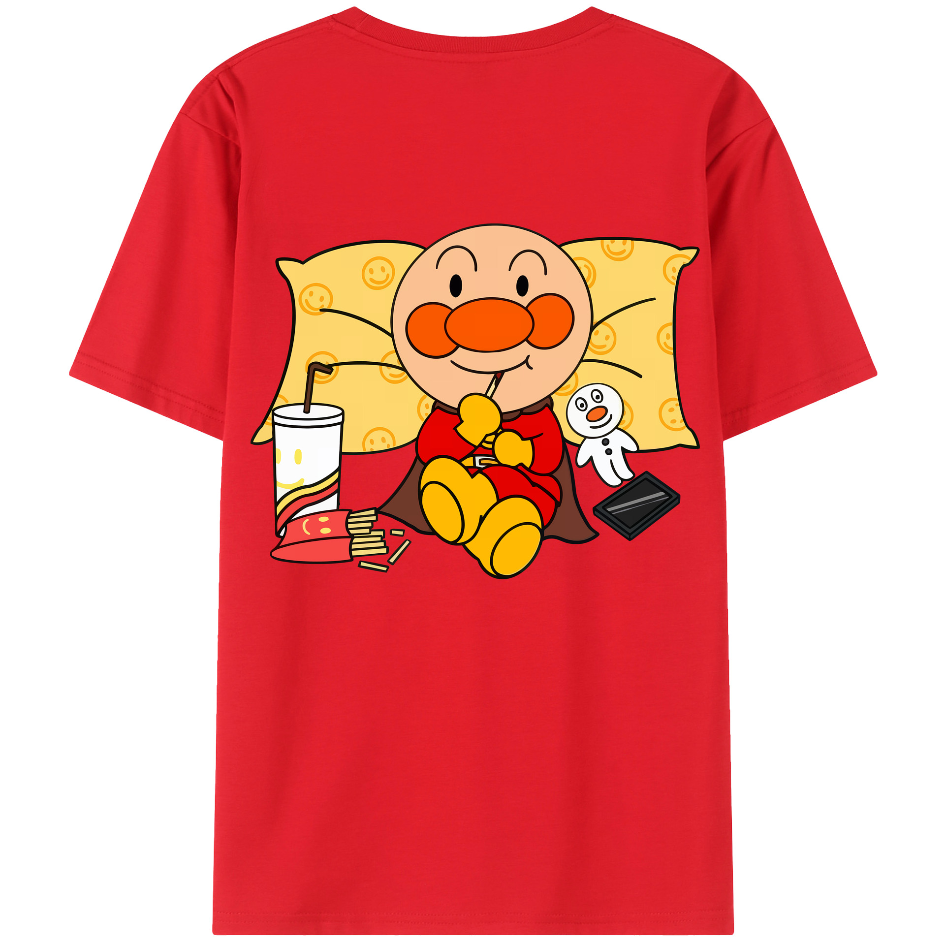 （画像用） アンパンマン Anpanman レディース半袖Tシャツ(バックプリント)
