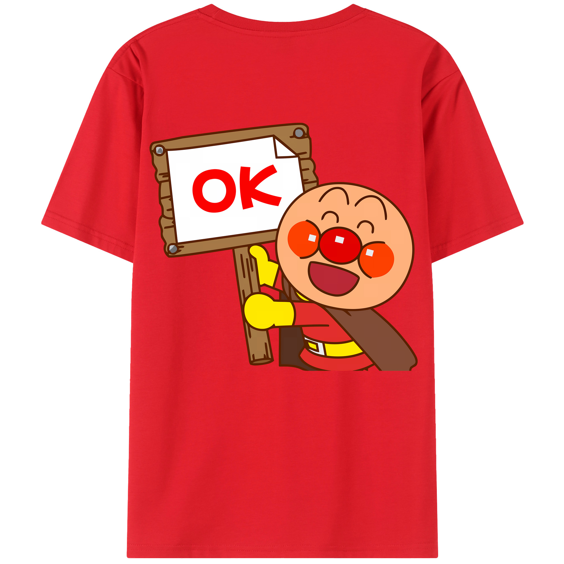 （画像用） アンパンマン Anpanman レディース半袖Tシャツ(バックプリント)