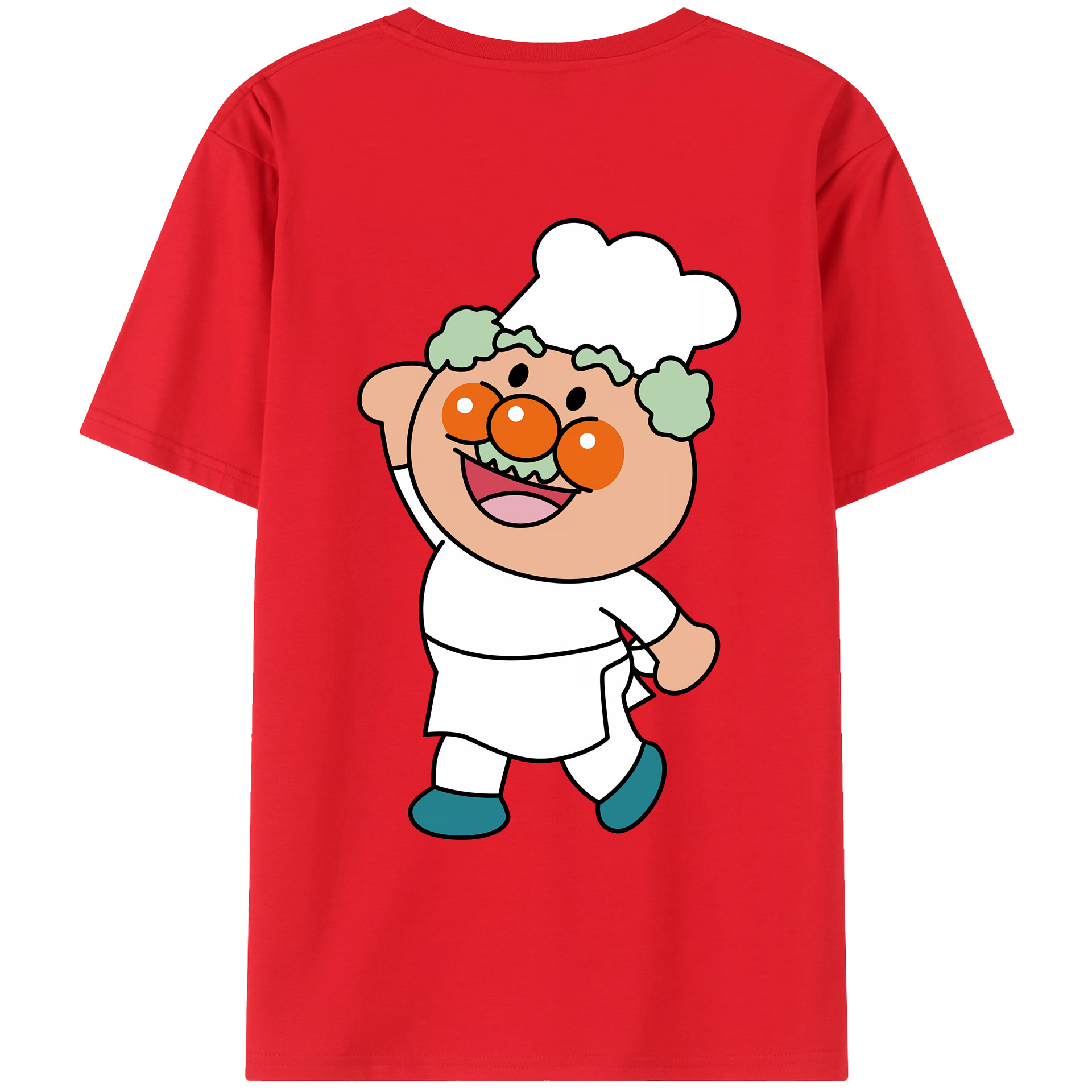 （画像用） アンパンマン Anpanman レディース半袖Tシャツ(バックプリント)