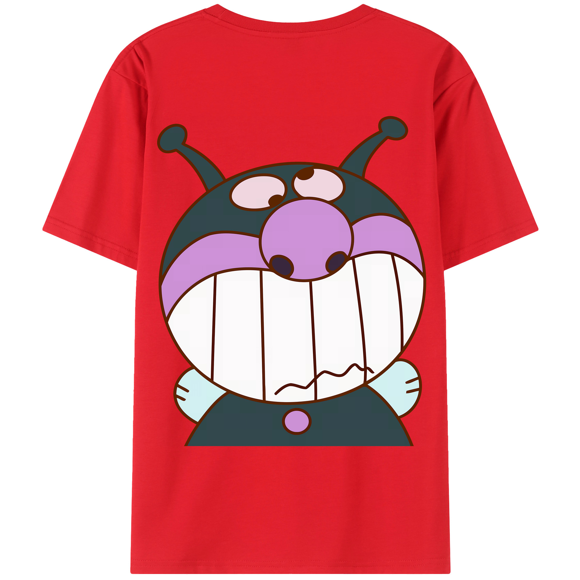 （画像用） アンパンマン Anpanman レディース半袖Tシャツ(バックプリント)