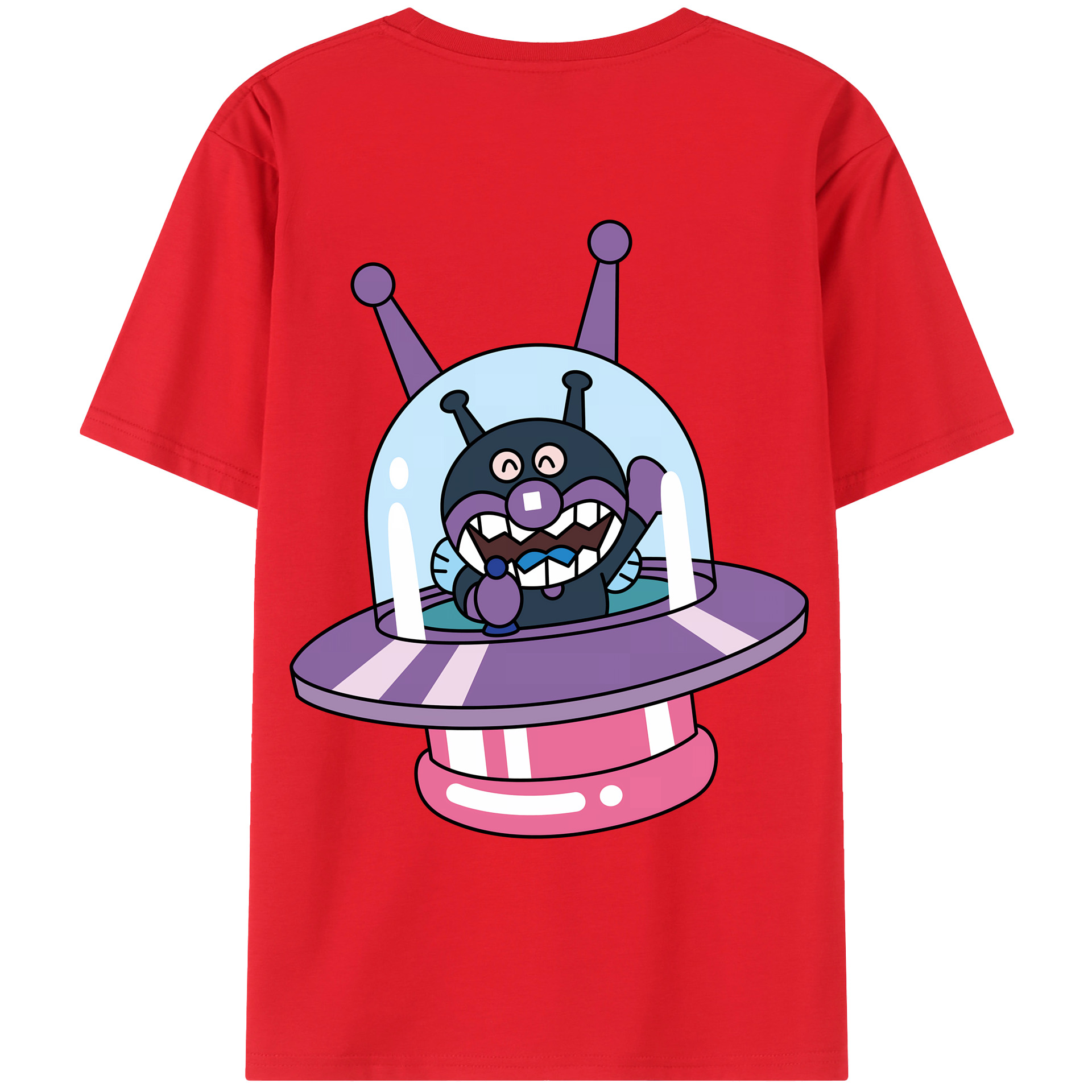 （画像用） アンパンマン Anpanman レディース半袖Tシャツ(バックプリント)