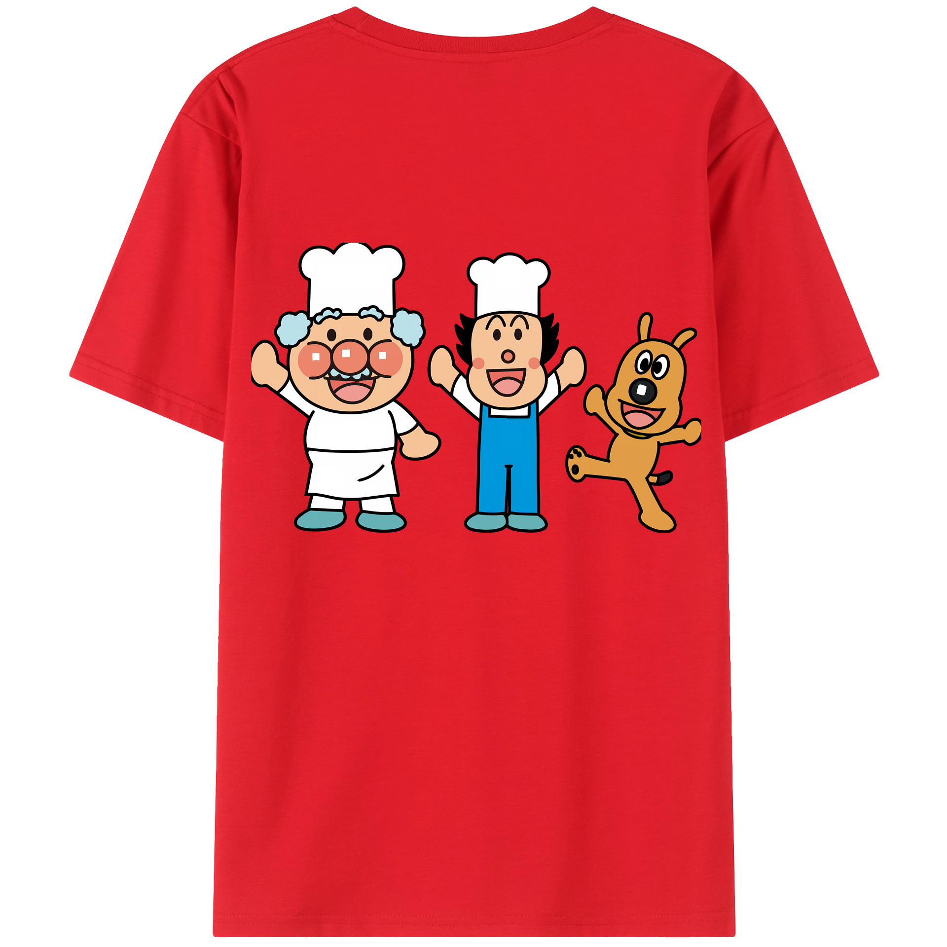 （画像用） アンパンマン Anpanman レディース半袖Tシャツ(バックプリント)