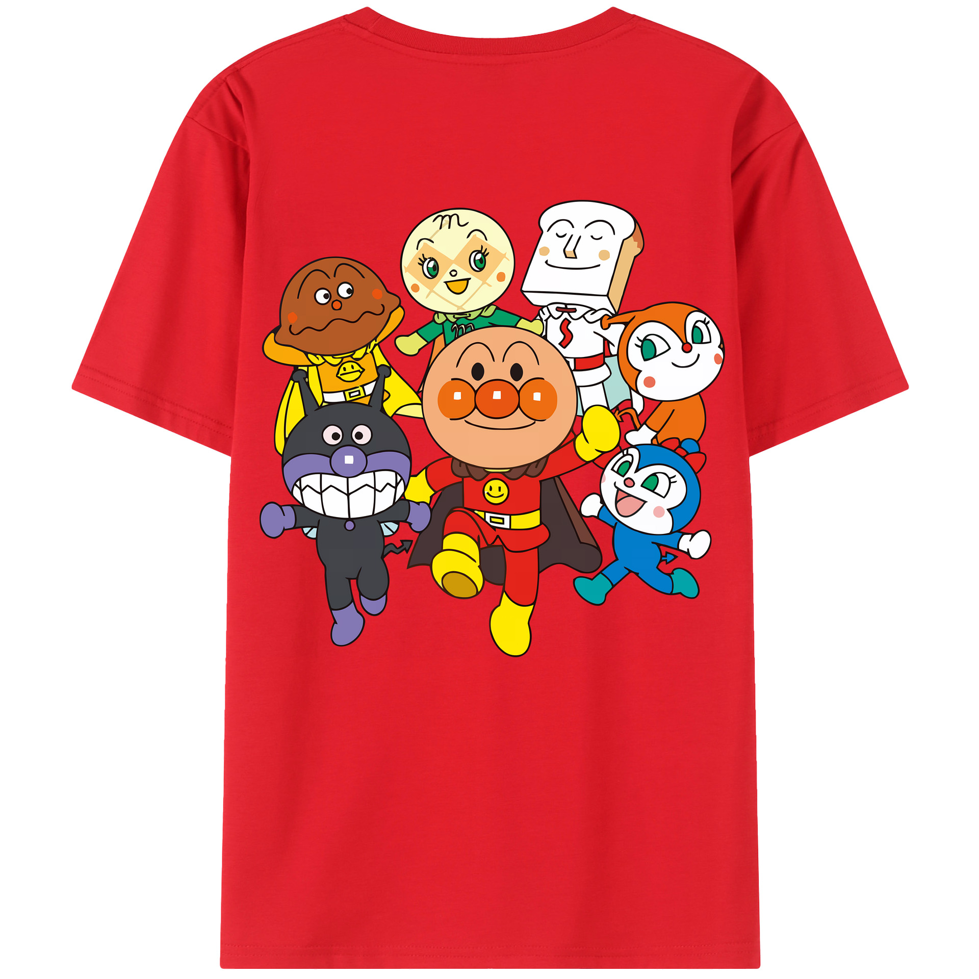 （画像用） アンパンマン Anpanman レディース半袖Tシャツ(バックプリント)