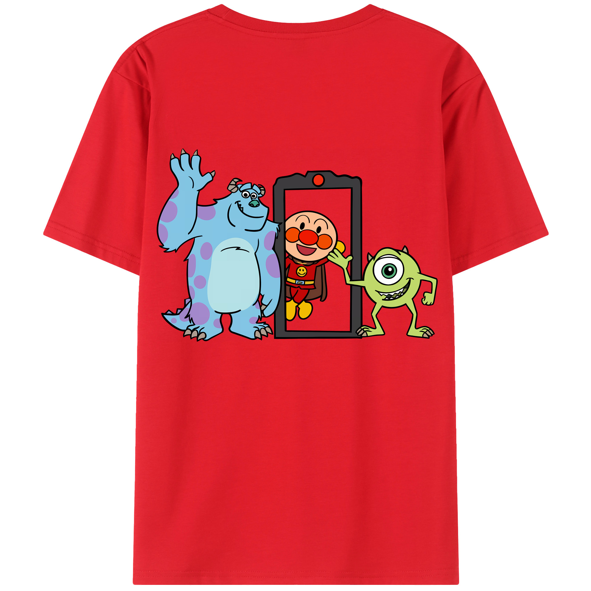 （画像用） アンパンマン Anpanman レディース半袖Tシャツ(バックプリント)