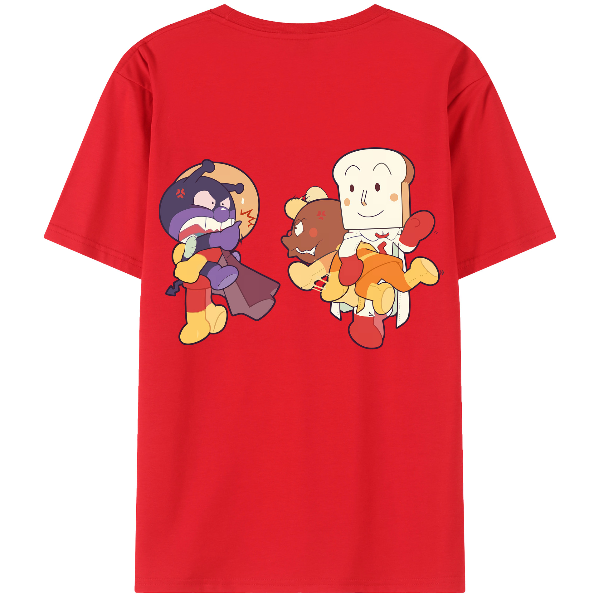 （画像用） アンパンマン Anpanman レディース半袖Tシャツ(バックプリント)