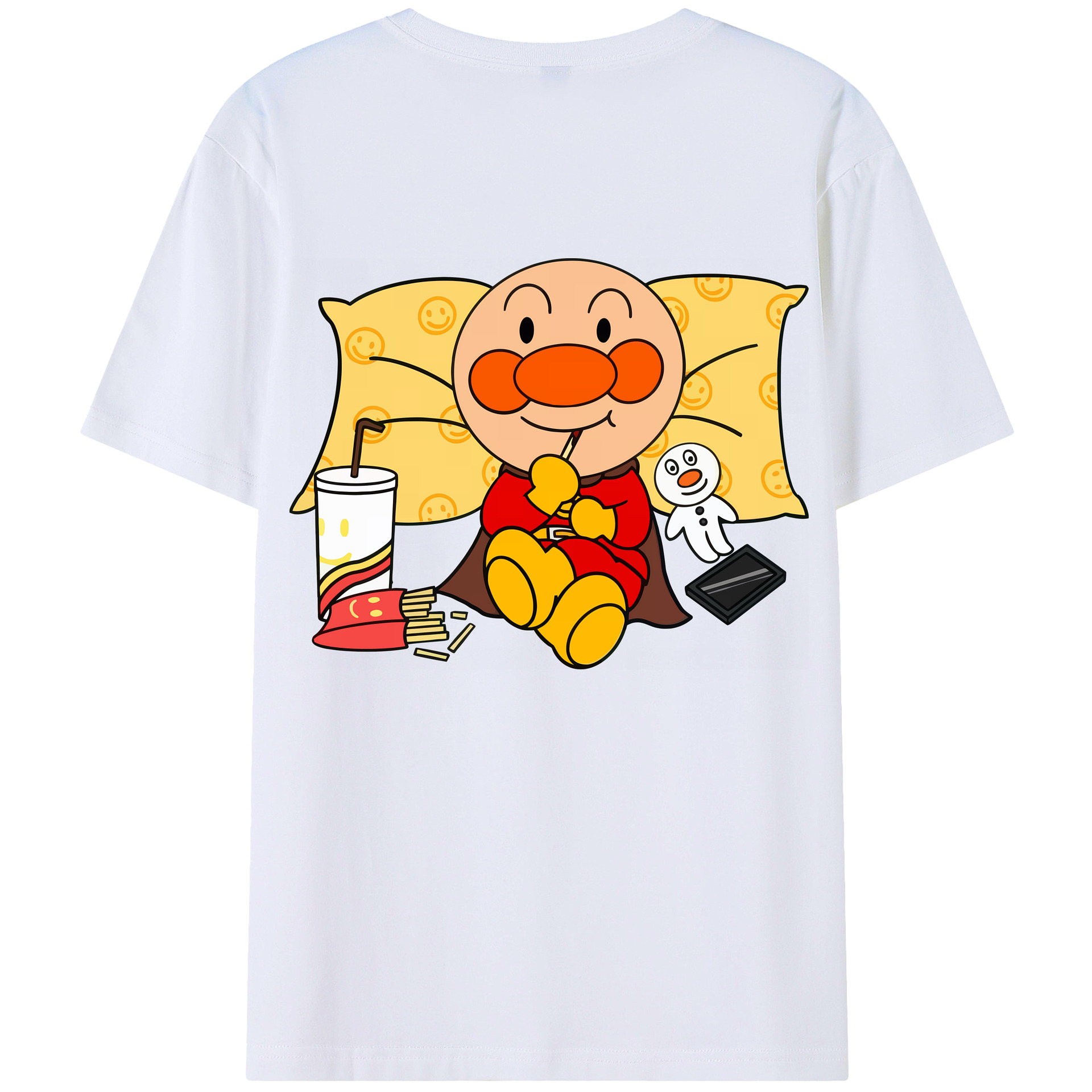 （画像用） アンパンマン Anpanman レディース半袖Tシャツ(バックプリント)
