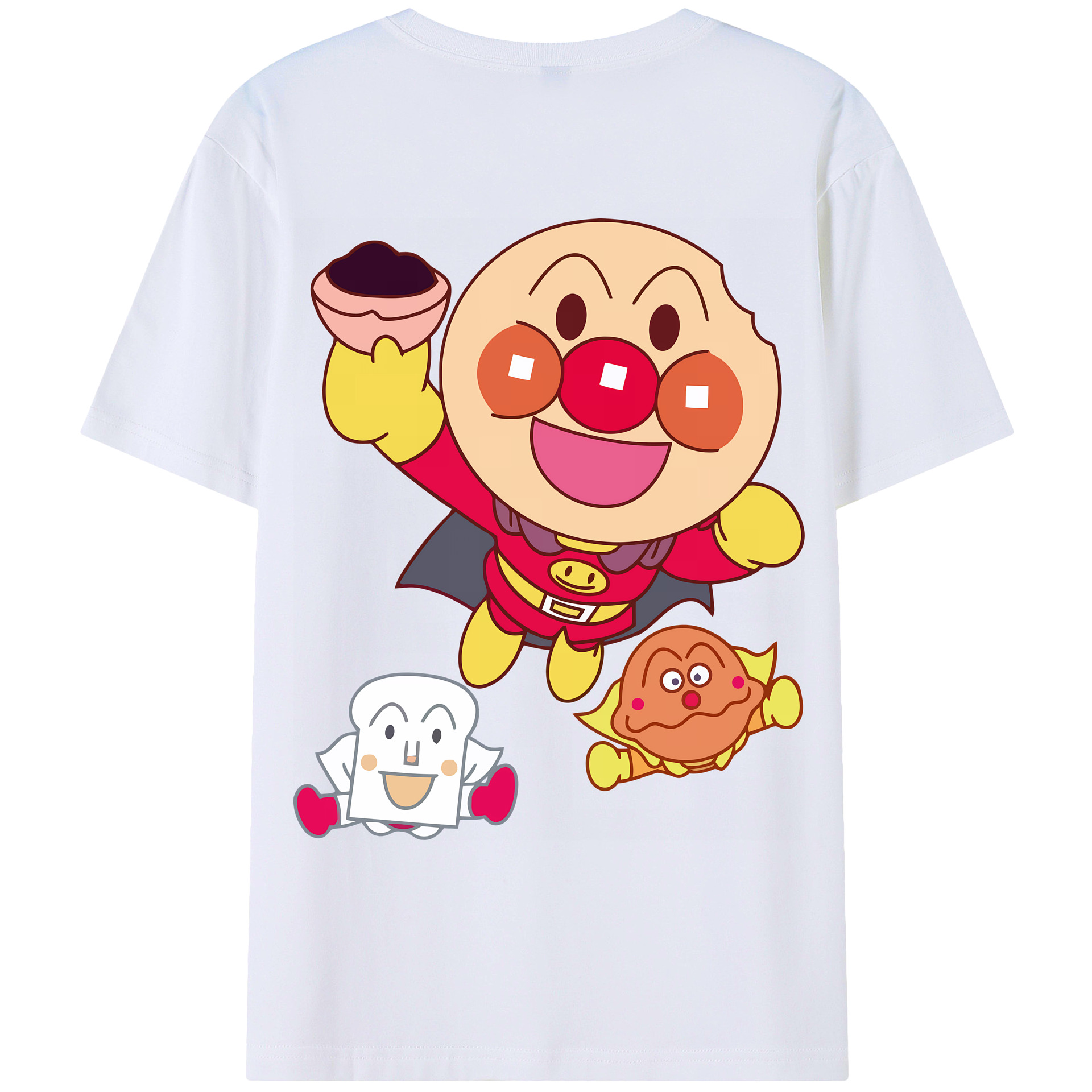 （画像用） アンパンマン Anpanman レディース半袖Tシャツ(バックプリント)