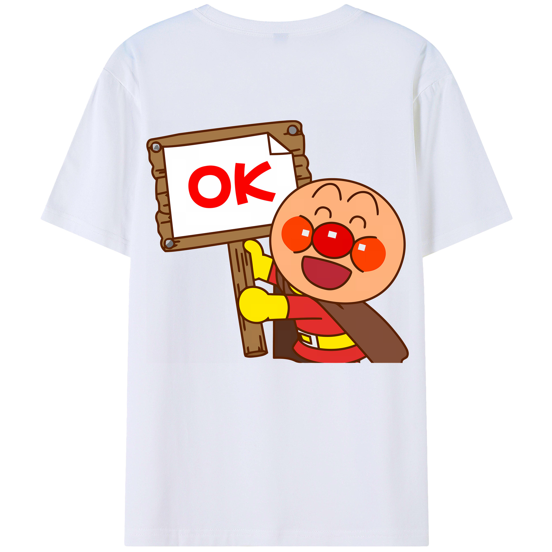 （画像用） アンパンマン Anpanman レディース半袖Tシャツ(バックプリント)