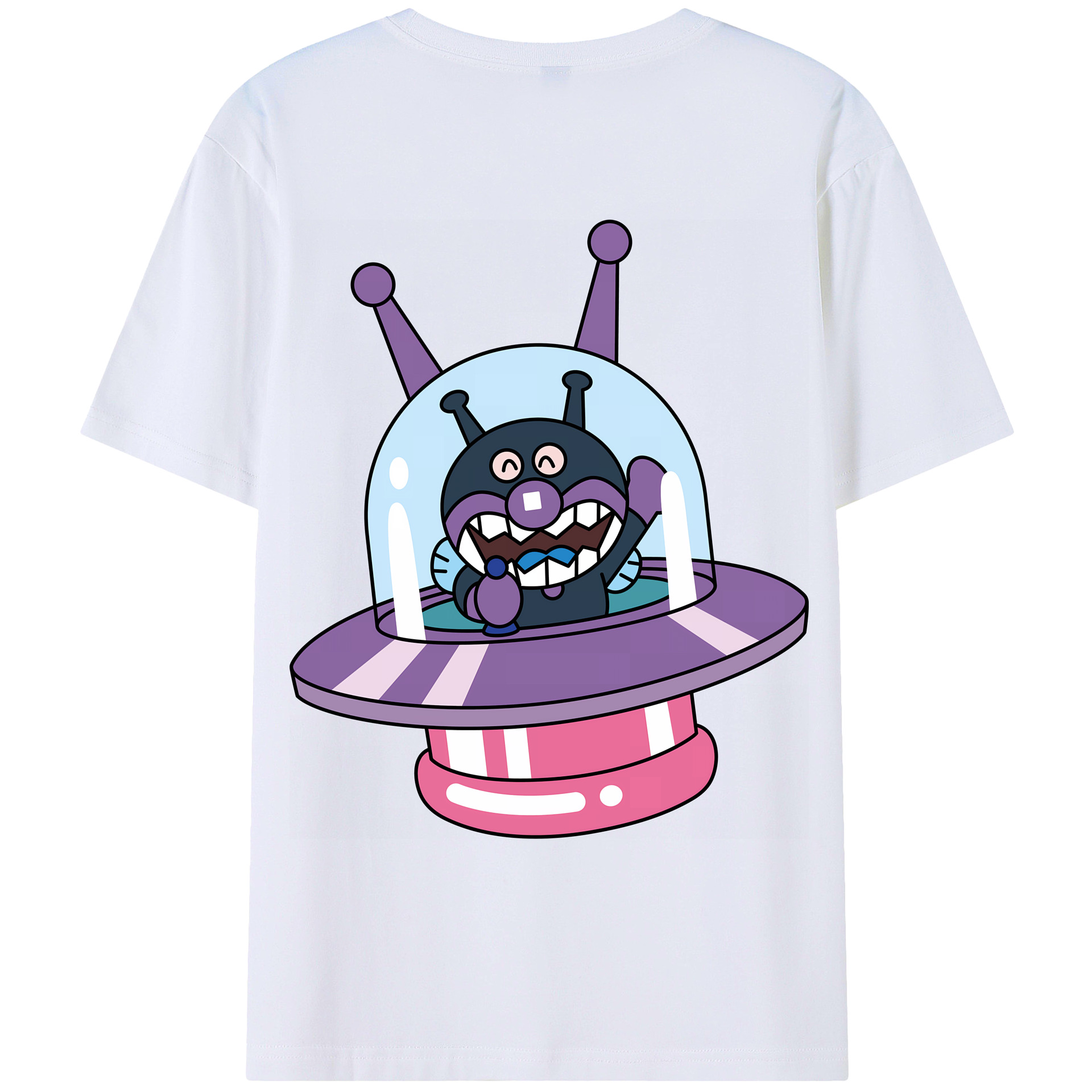 （画像用） アンパンマン Anpanman レディース半袖Tシャツ(バックプリント)