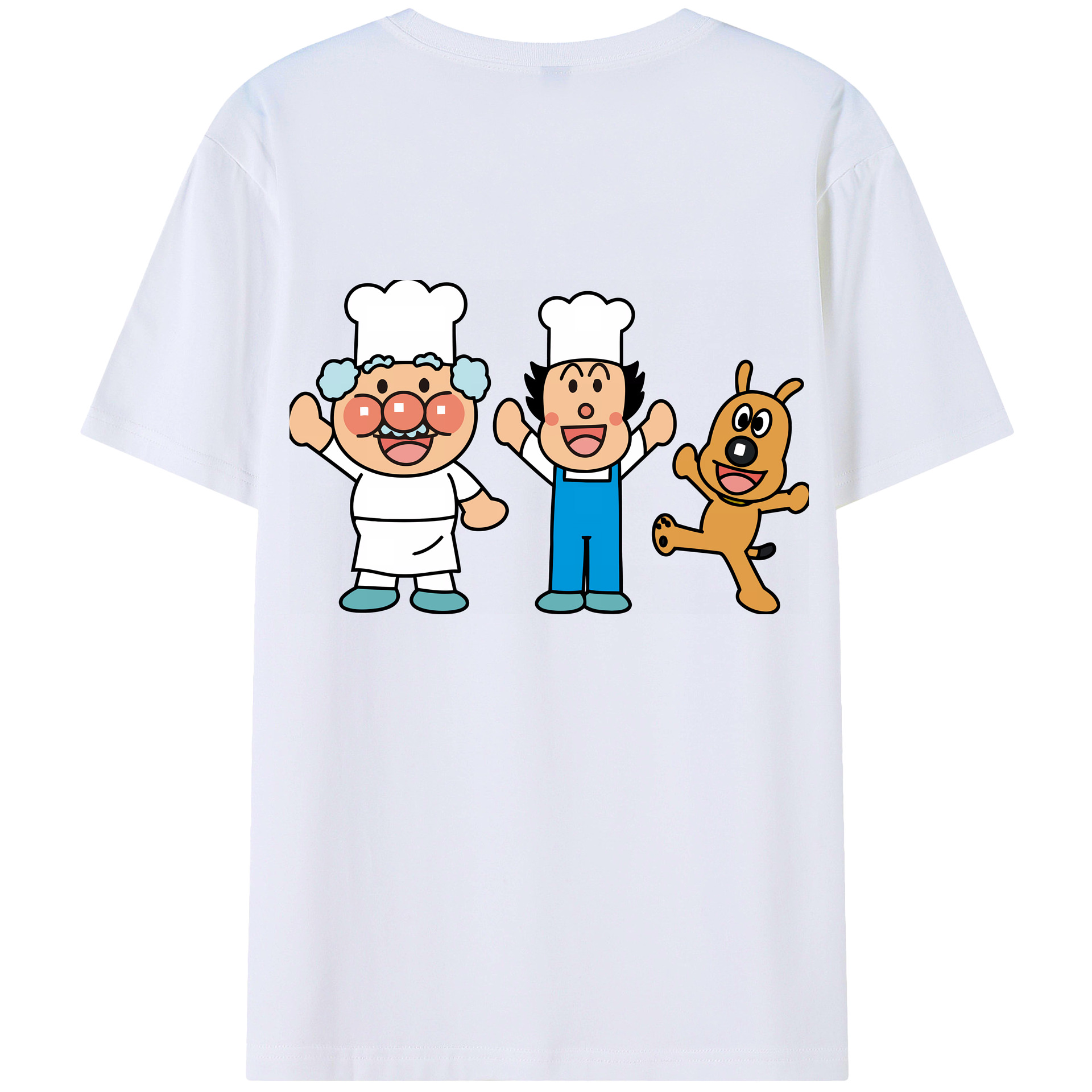 （画像用） アンパンマン Anpanman レディース半袖Tシャツ(バックプリント)