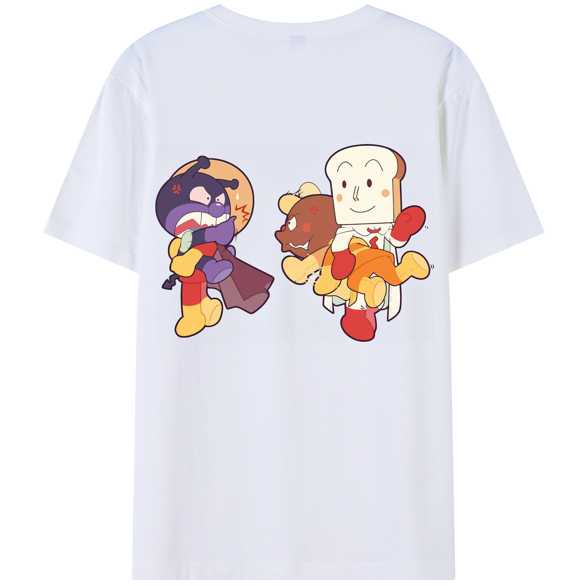（画像用） アンパンマン Anpanman レディース半袖Tシャツ(バックプリント)