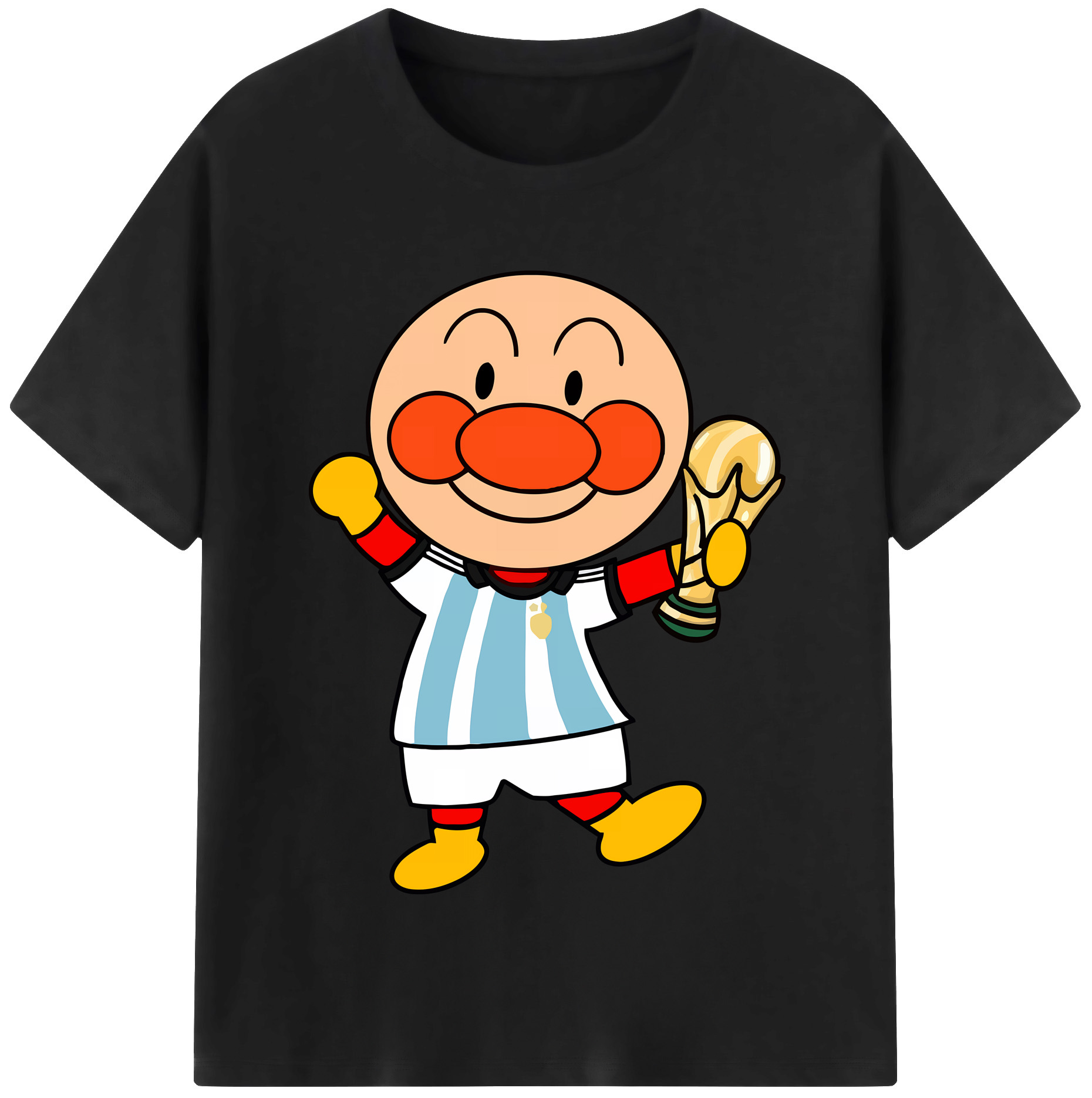 （画像用） アンパンマン Anpanman レディースカジュアルプリントTシャツ（綿100％）