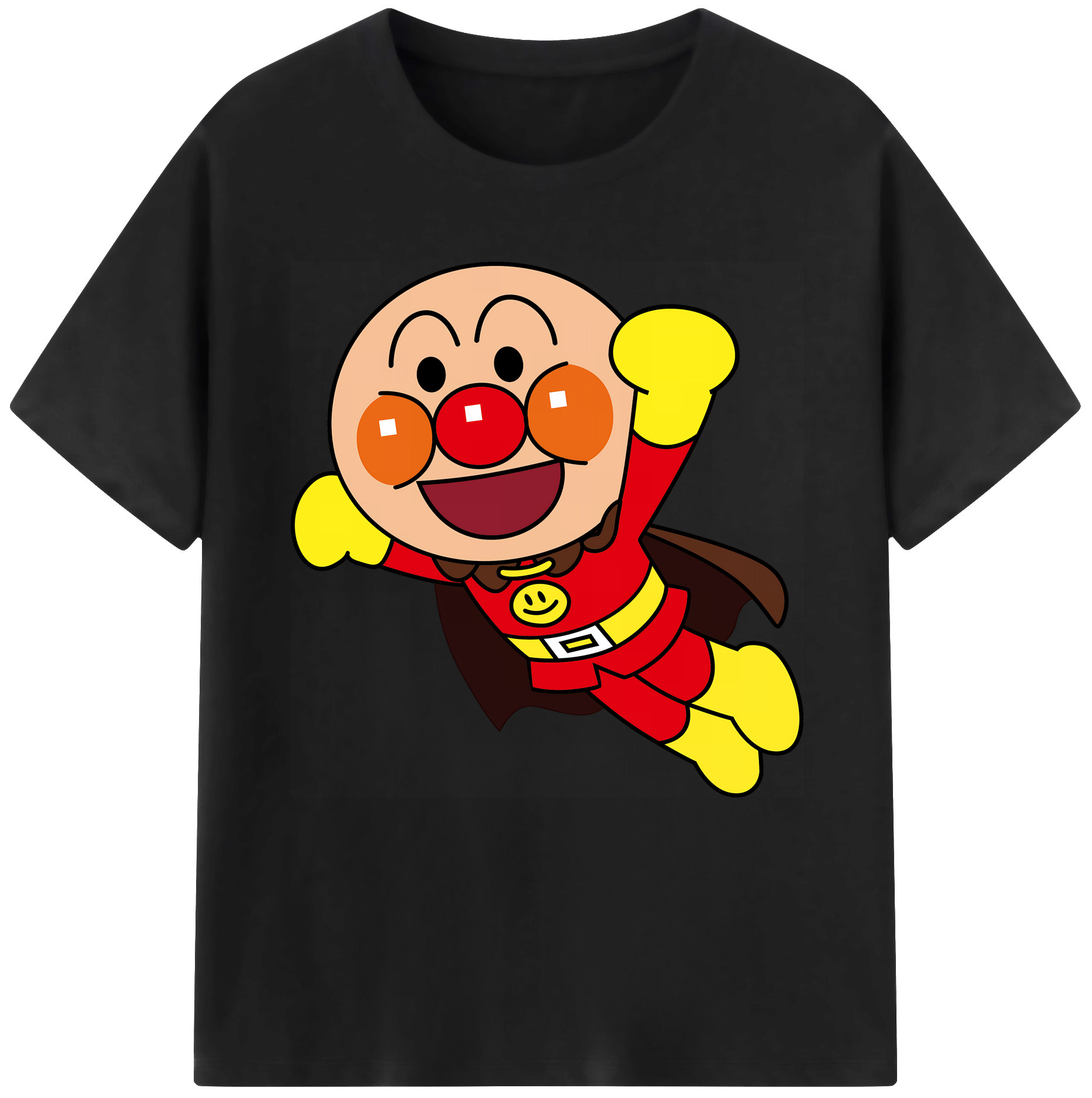 （画像用） アンパンマン Anpanman レディースカジュアルプリントTシャツ（綿100％）