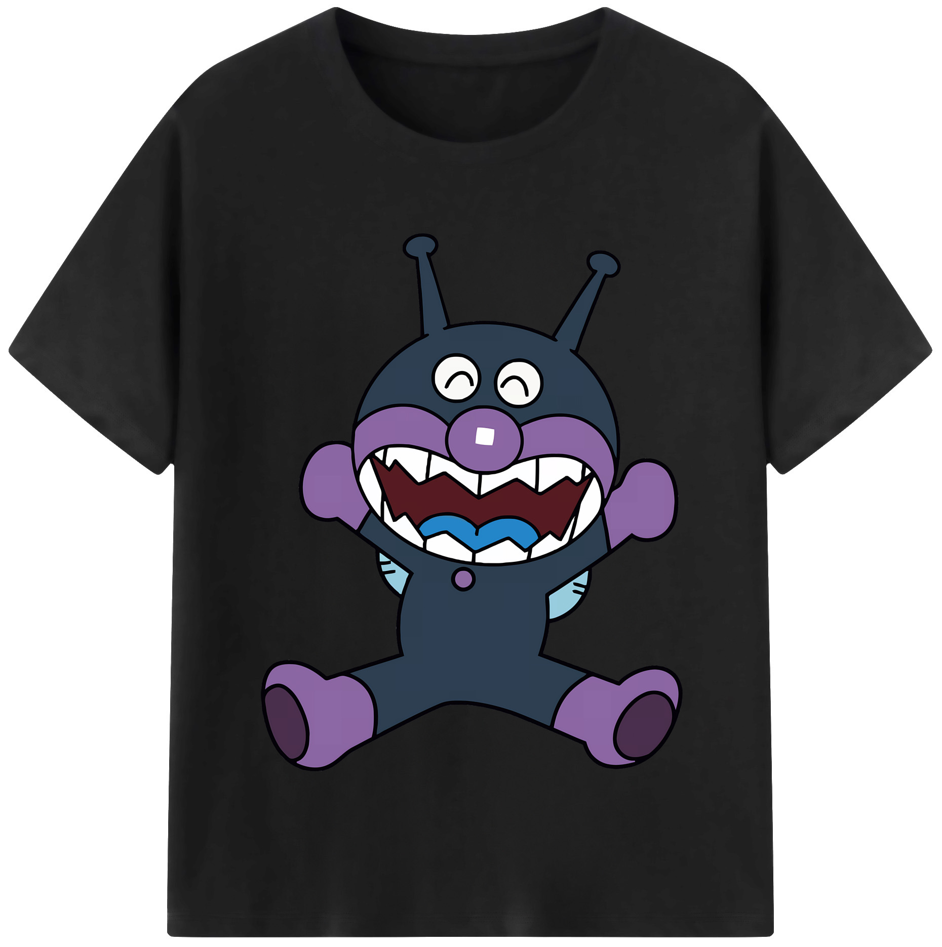 （画像用） アンパンマン Anpanman レディースカジュアルプリントTシャツ（綿100％）