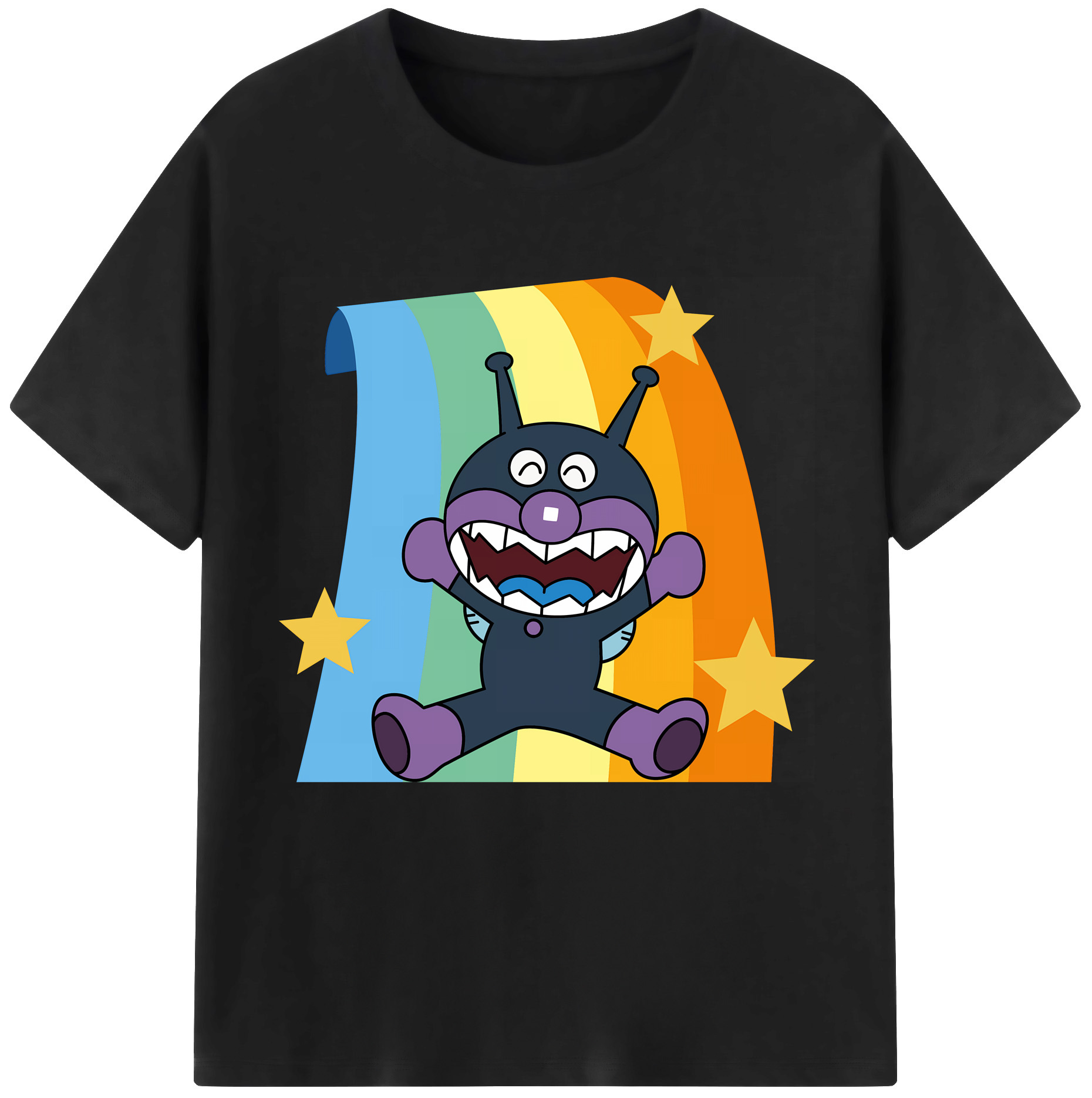 （画像用） アンパンマン Anpanman レディースカジュアルプリントTシャツ（綿100％）