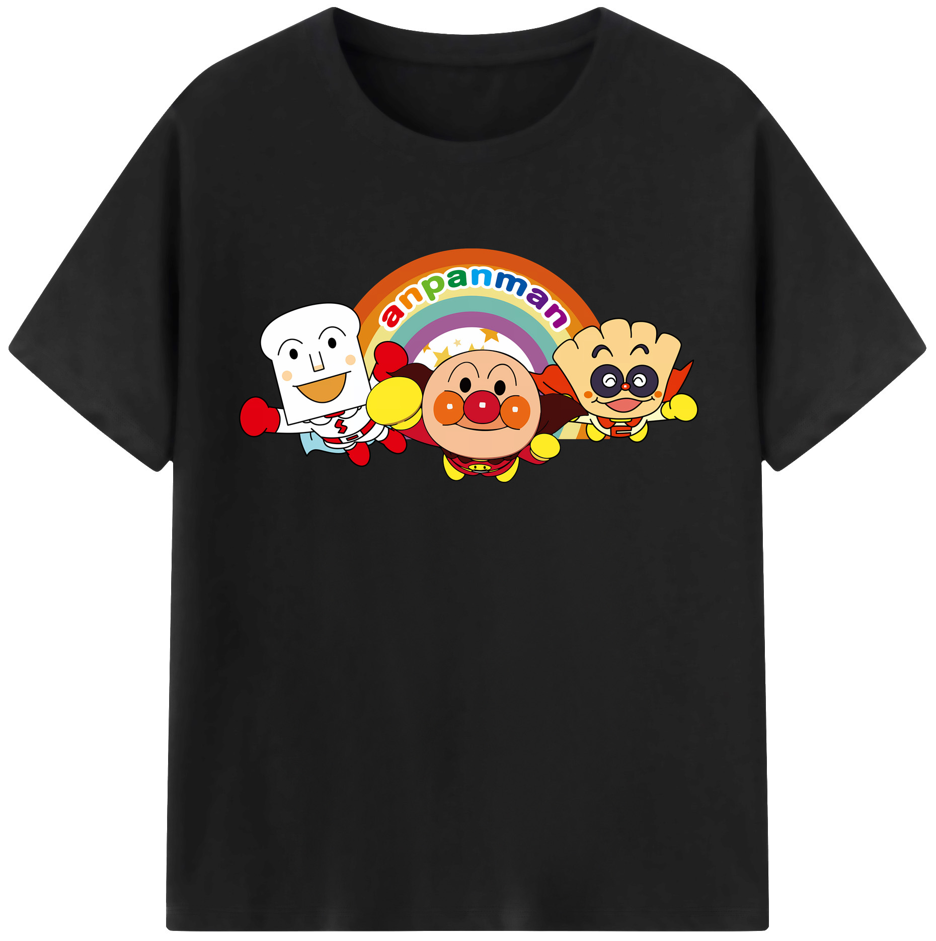 （画像用） アンパンマン Anpanman レディースカジュアルプリントTシャツ（綿100％）