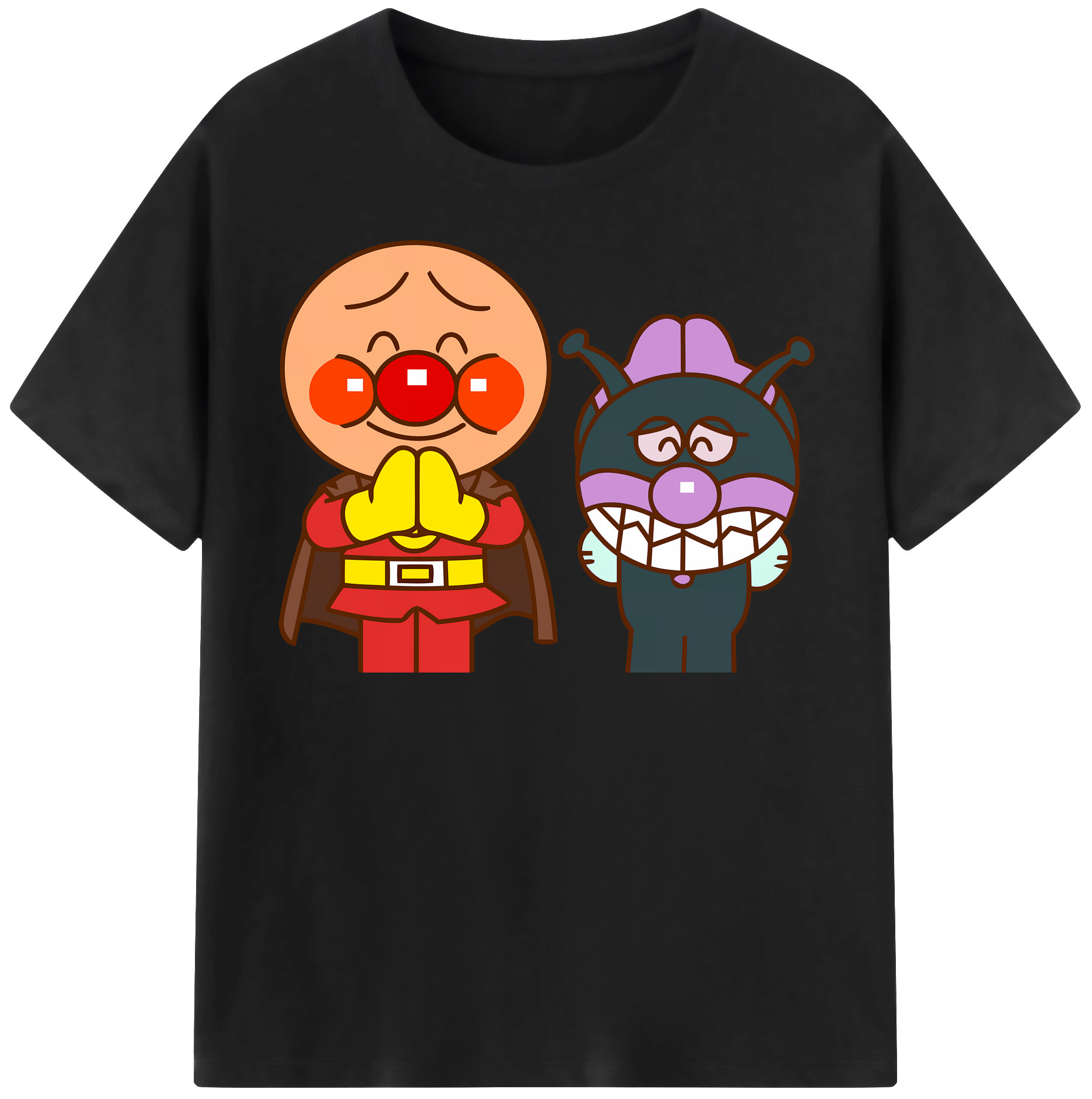 （画像用） アンパンマン Anpanman レディースカジュアルプリントTシャツ（綿100％）