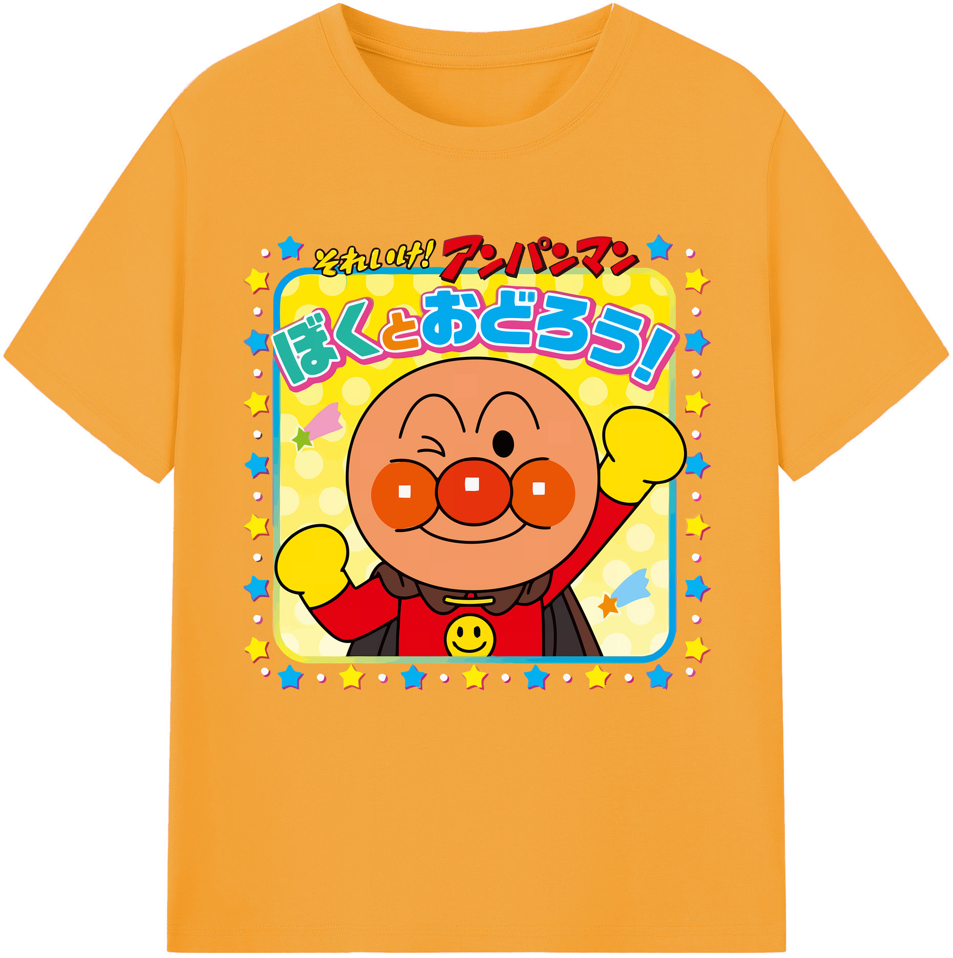 （画像用） アンパンマン Anpanman レディースカジュアルプリントTシャツ（綿100％）