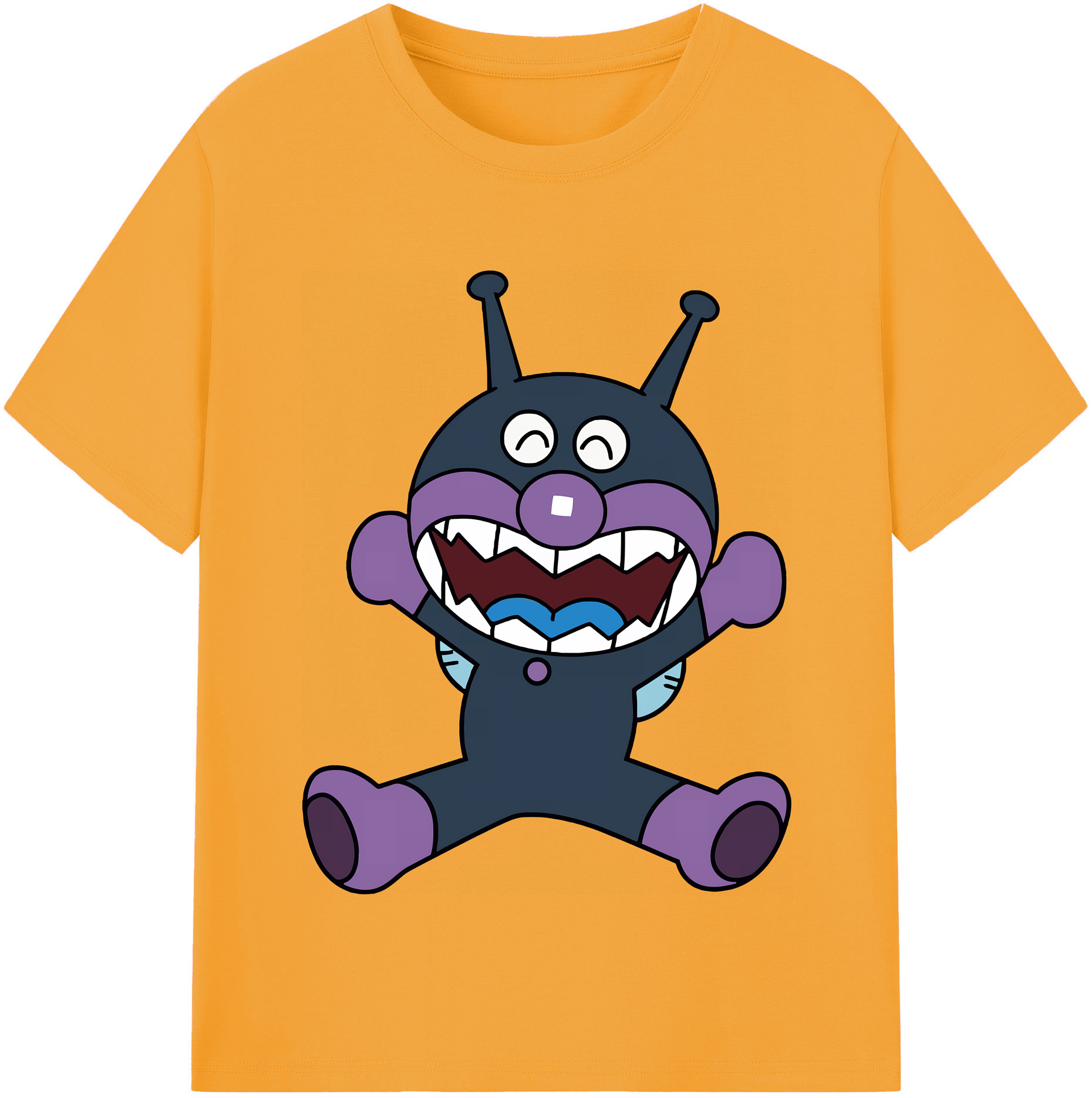 （画像用） アンパンマン Anpanman レディースカジュアルプリントTシャツ（綿100％）