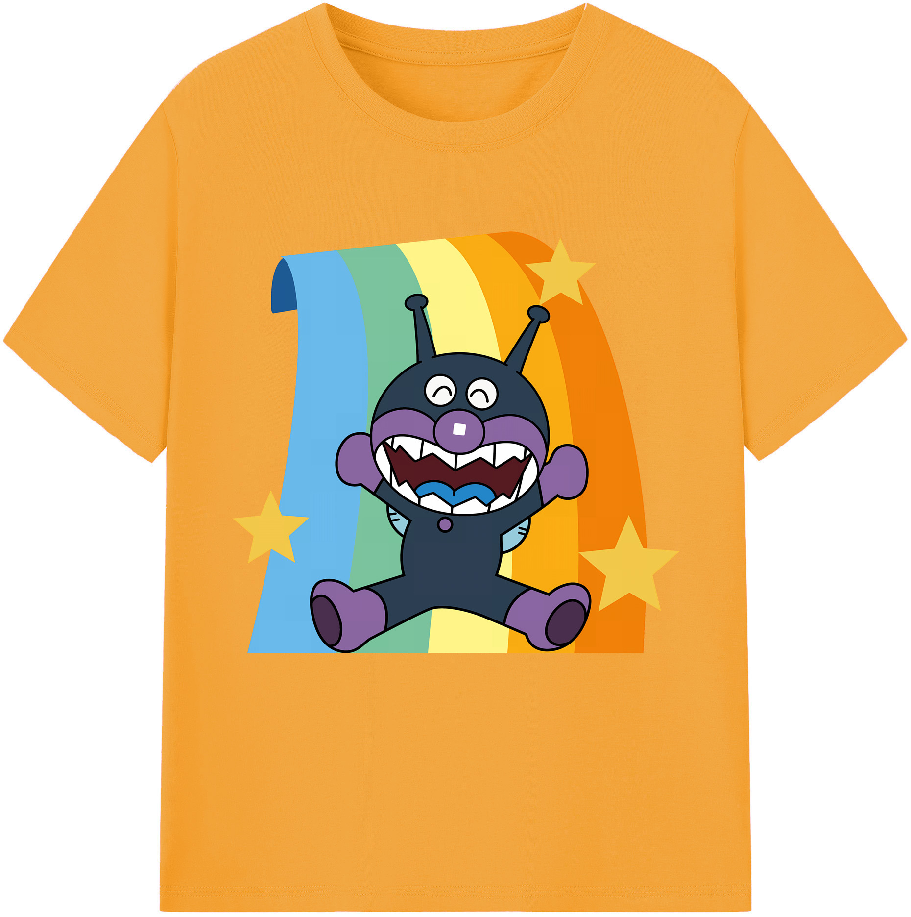 （画像用） アンパンマン Anpanman レディースカジュアルプリントTシャツ（綿100％）