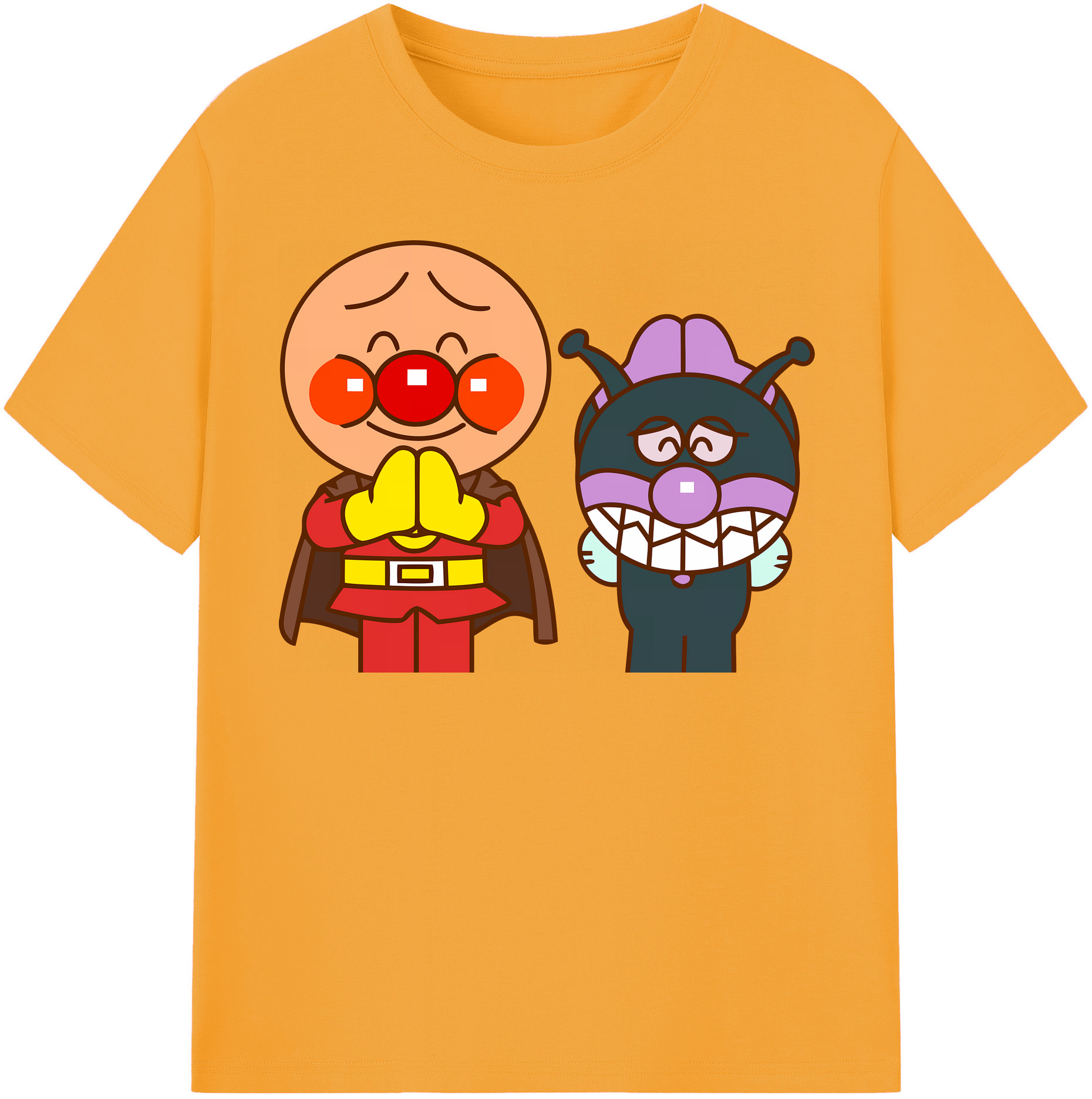 （画像用） アンパンマン Anpanman レディースカジュアルプリントTシャツ（綿100％）