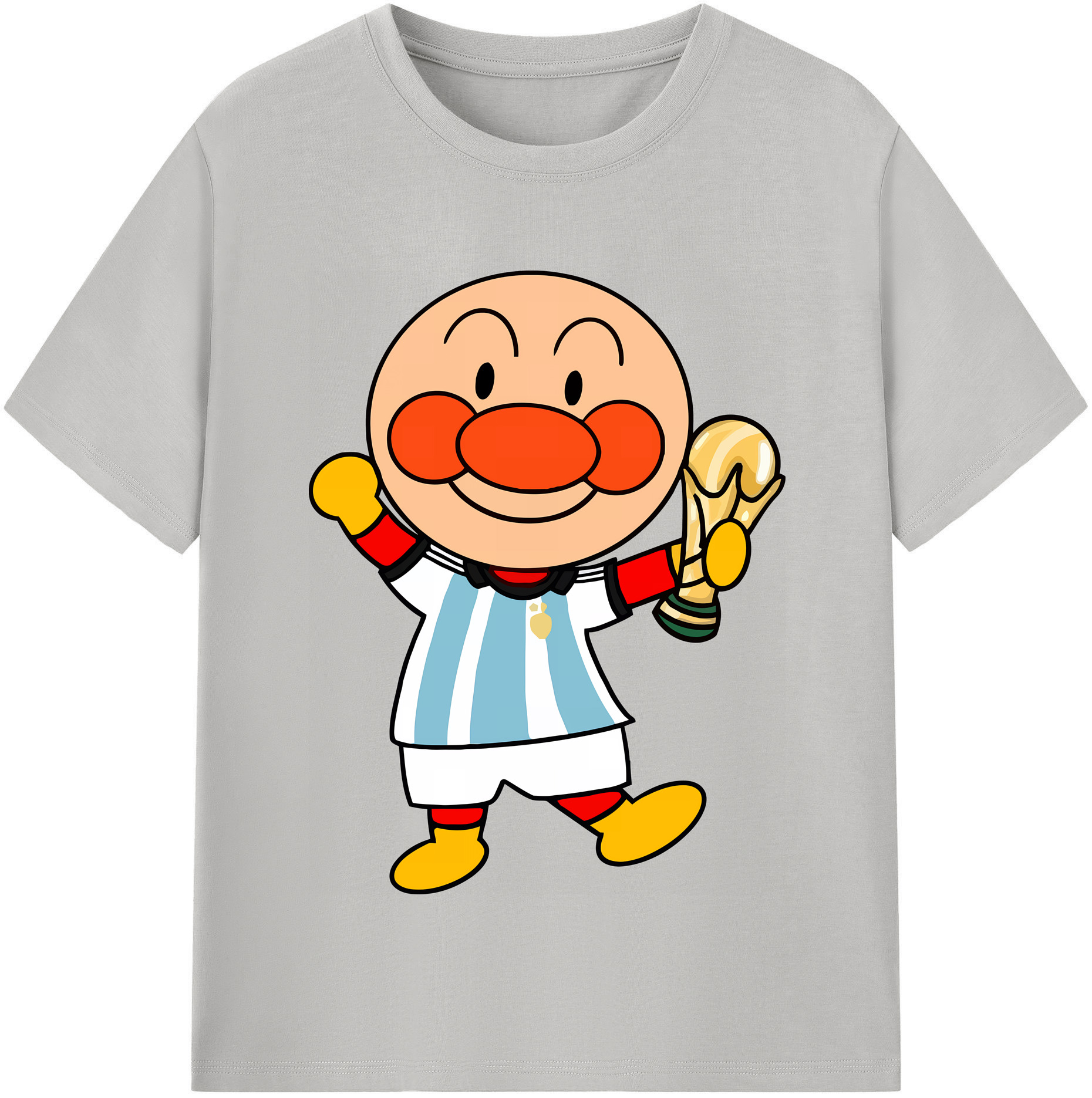 （画像用） アンパンマン Anpanman レディースカジュアルプリントTシャツ（綿100％）