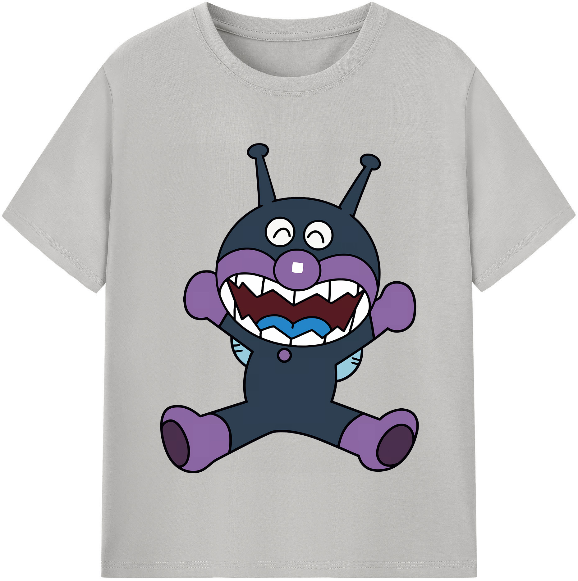 （画像用） アンパンマン Anpanman レディースカジュアルプリントTシャツ（綿100％）