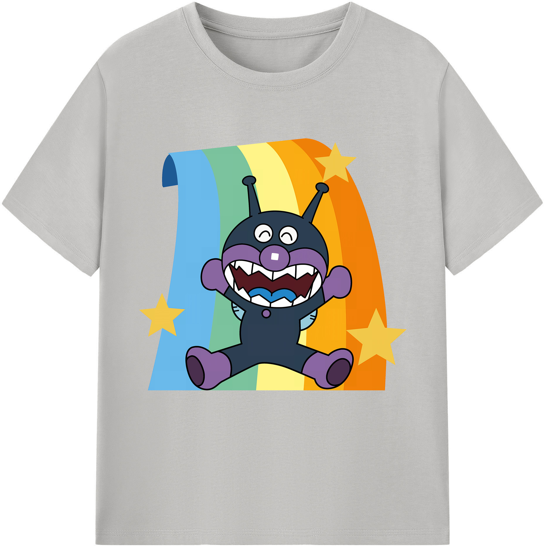 （画像用） アンパンマン Anpanman レディースカジュアルプリントTシャツ（綿100％）